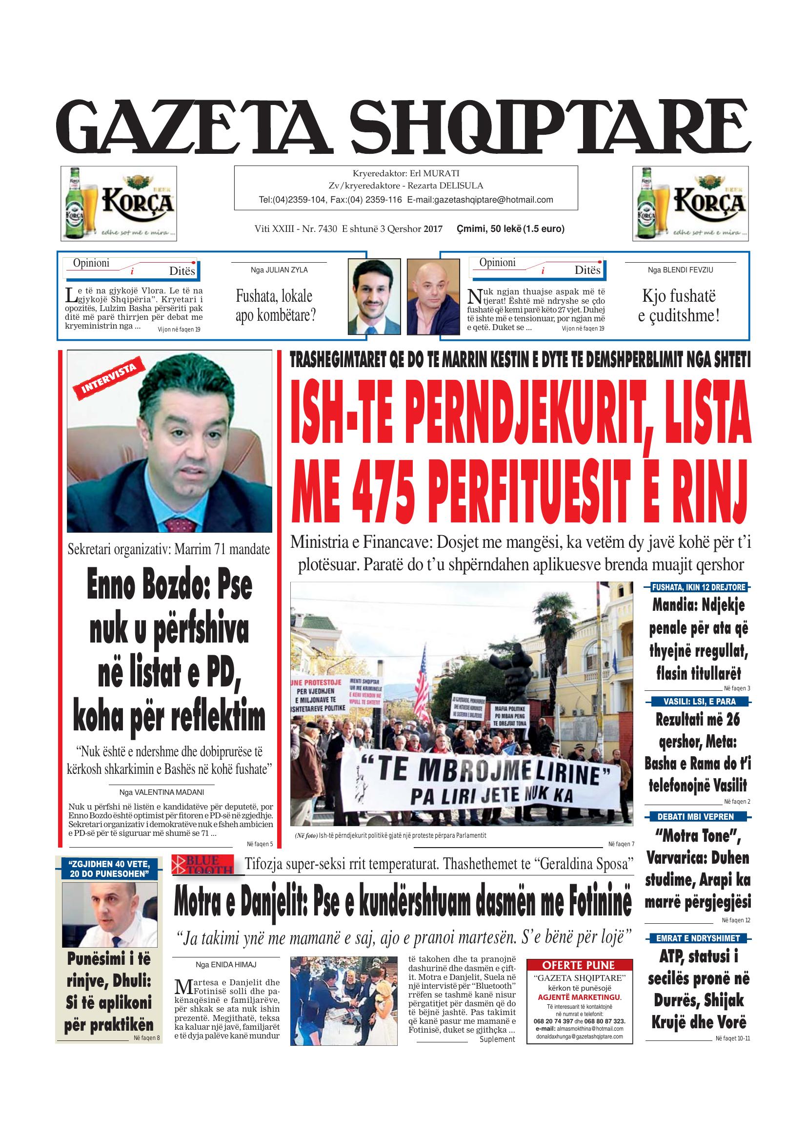Gazeta Shqiptare 2017-06-03