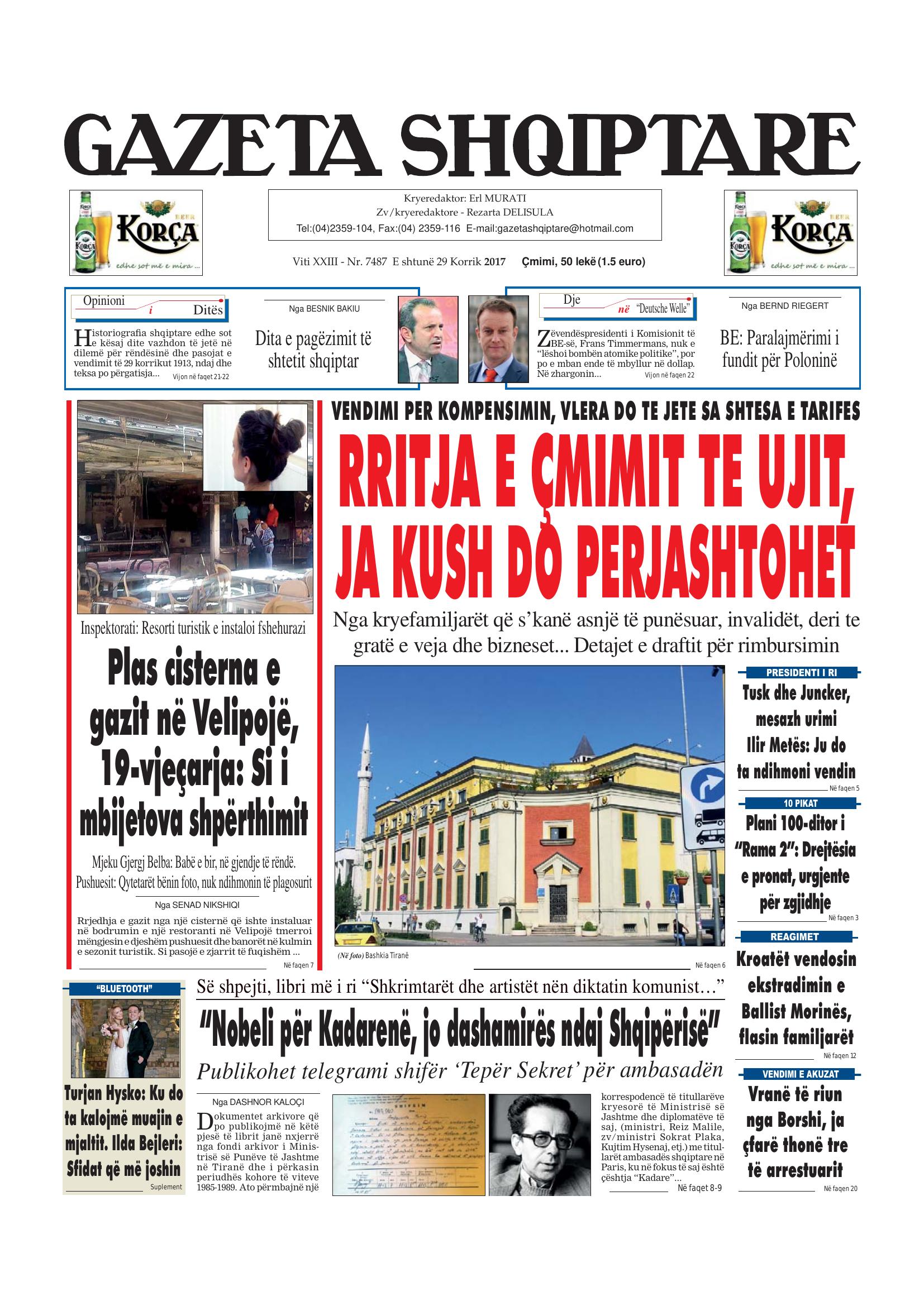 Gazeta Shqiptare 2017-07-29