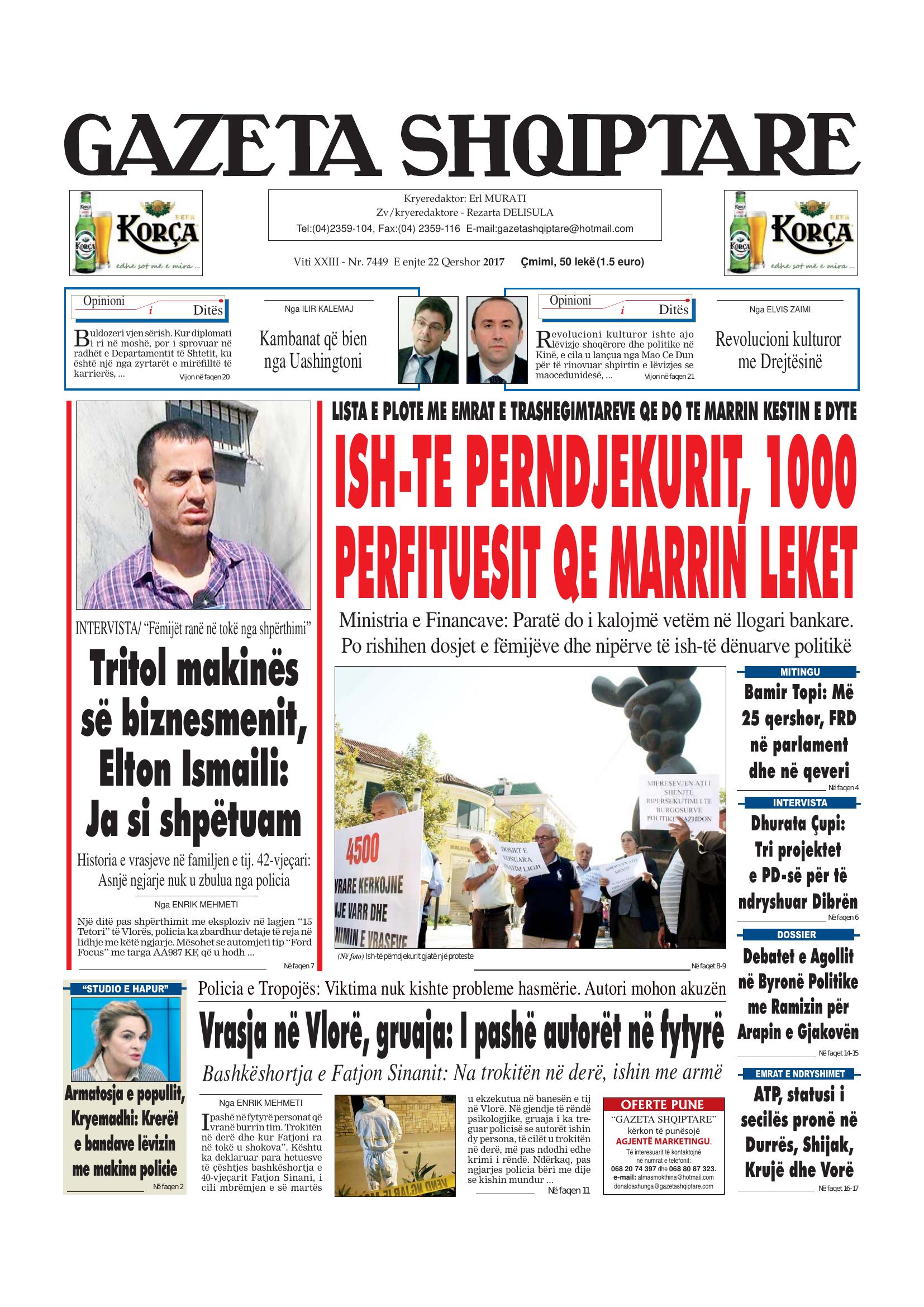 Gazeta Shqiptare 2017-06-22