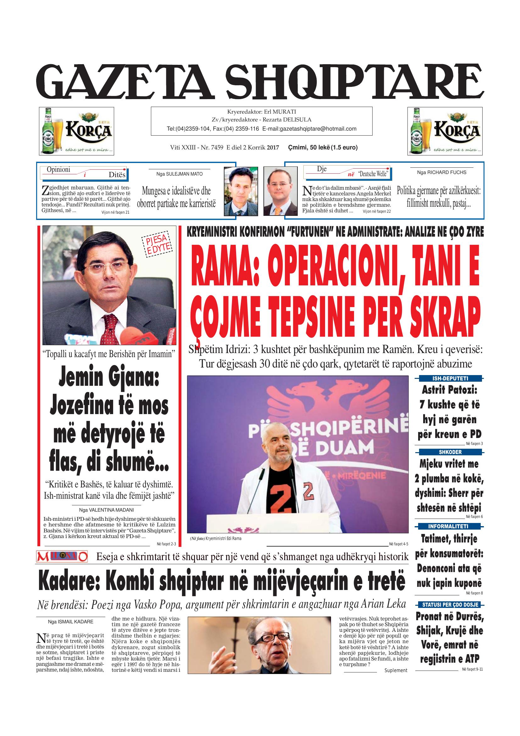 Gazeta Shqiptare 2017-07-02