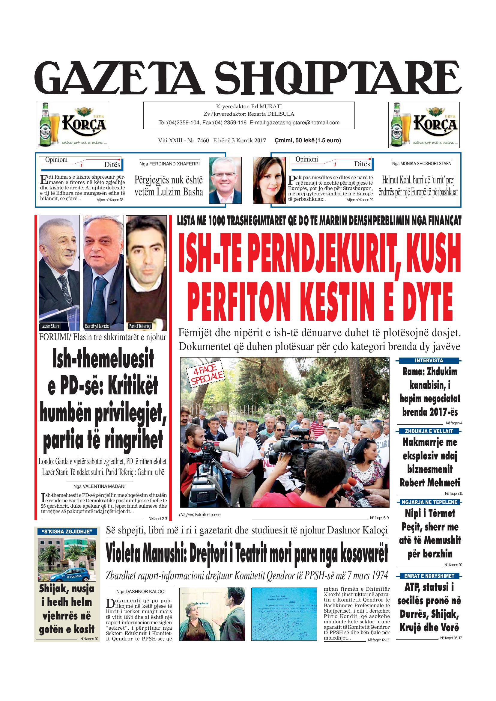 Gazeta Shqiptare 2017-07-03
