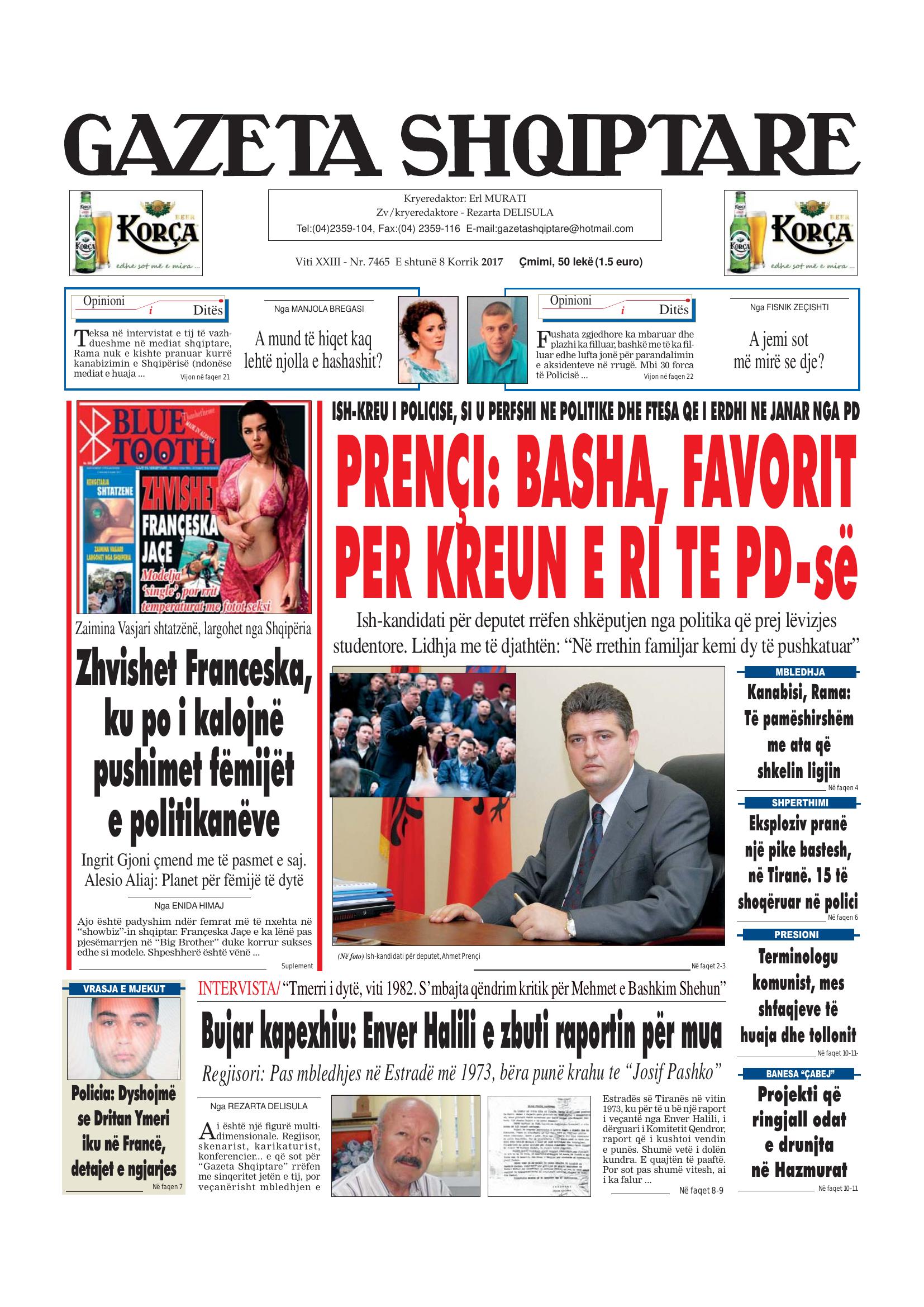 Gazeta Shqiptare 2017-07-08