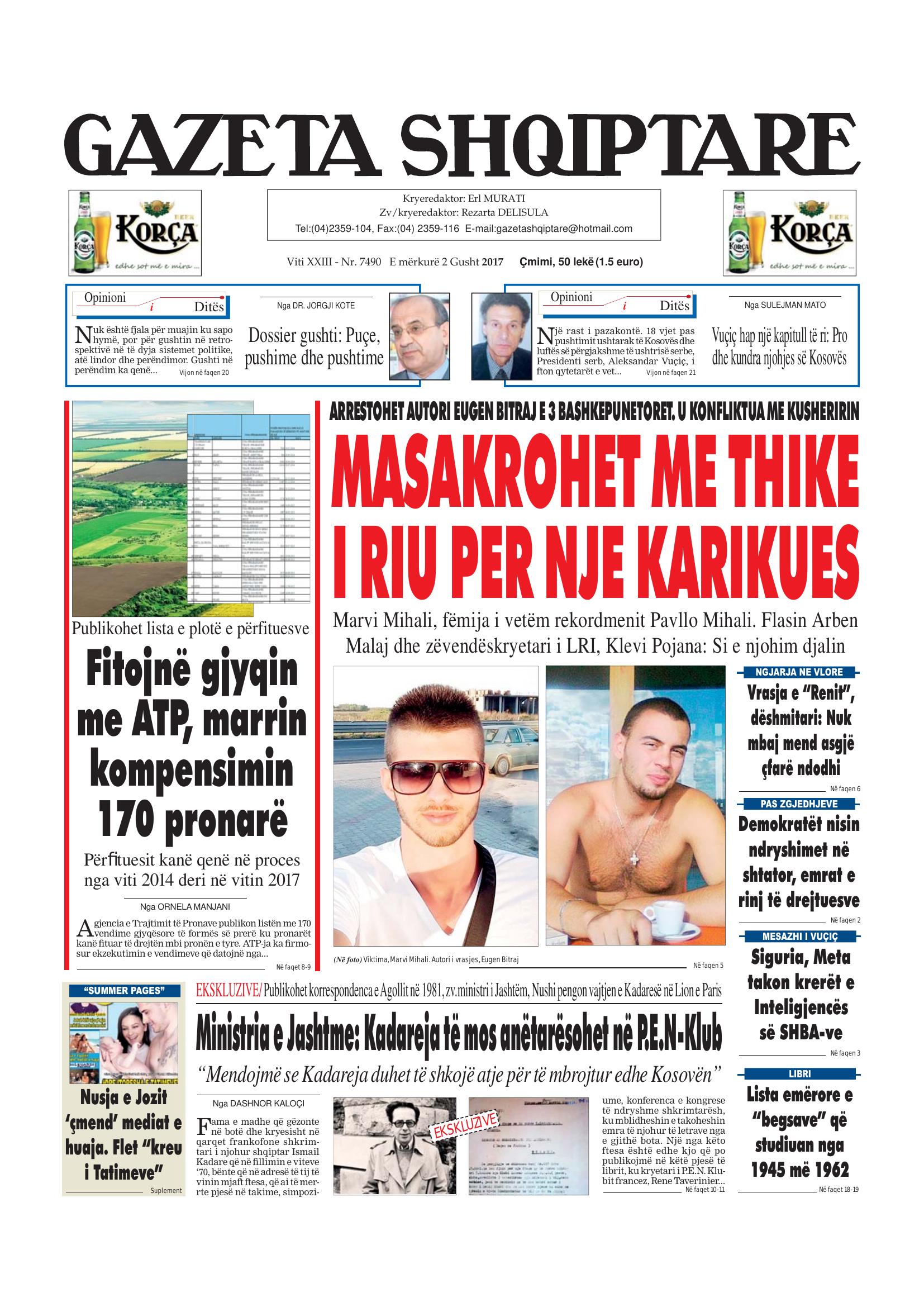Gazeta Shqiptare 2017-08-02
