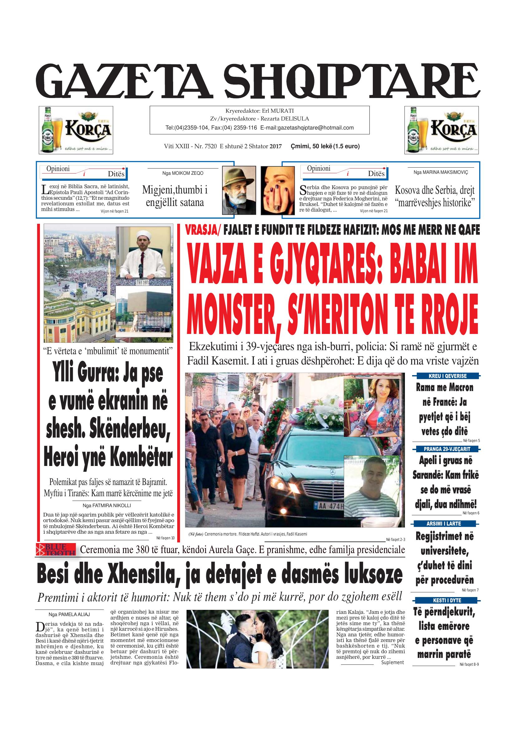 Gazeta Shqiptare 2017-09-02