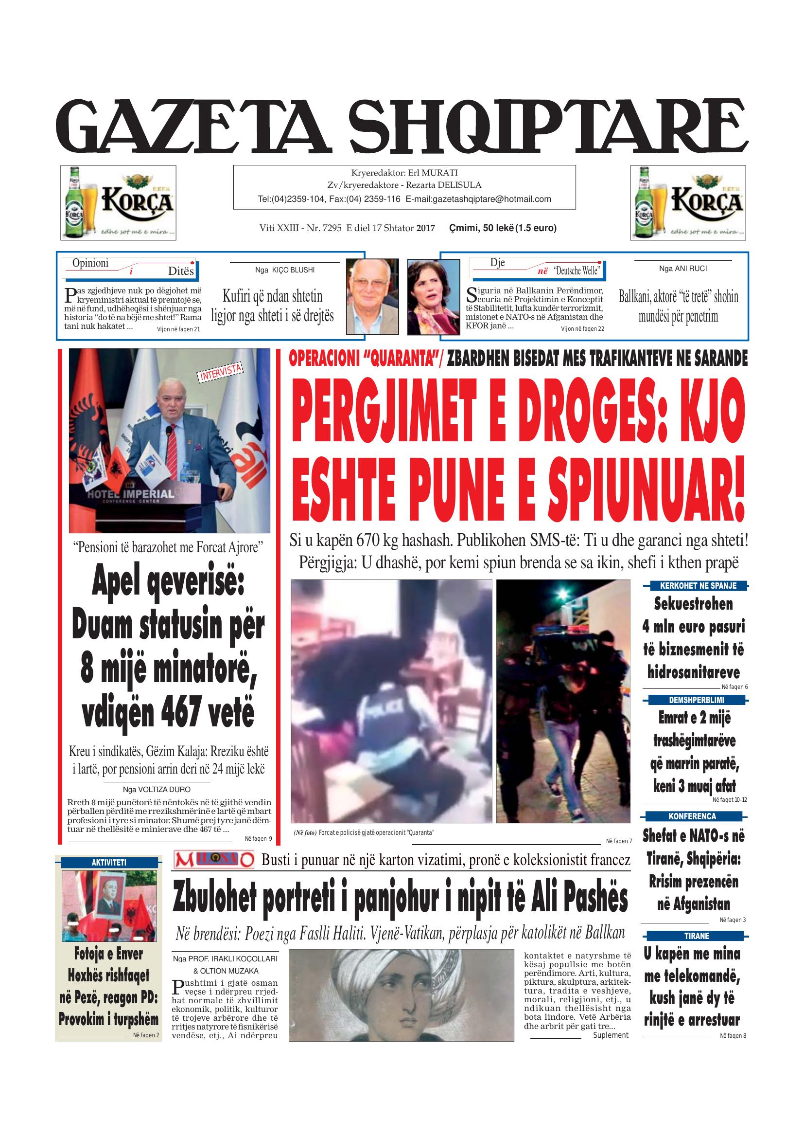 Gazeta Shqiptare 2017-09-17