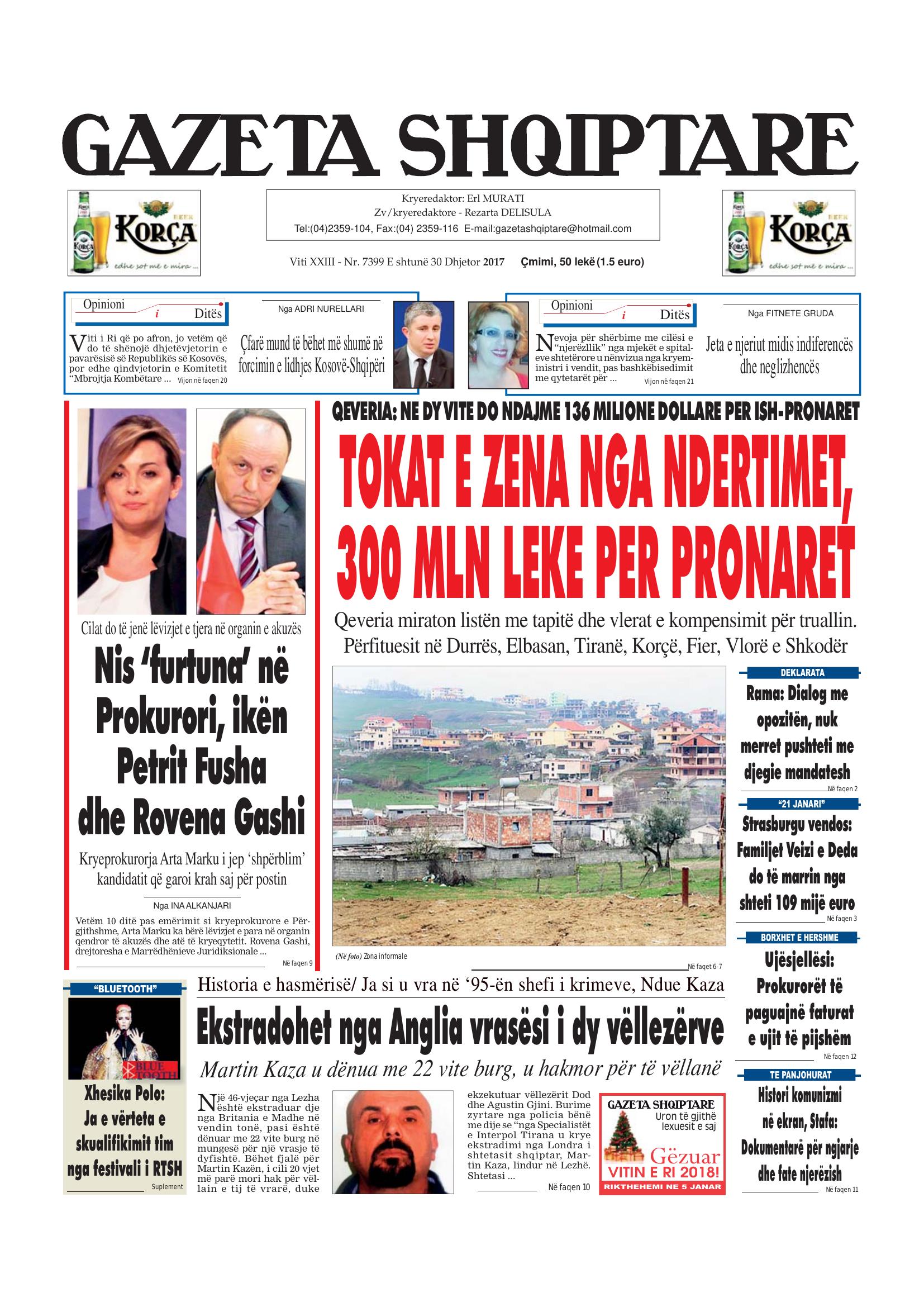 Gazeta Shqiptare 2017-12-30