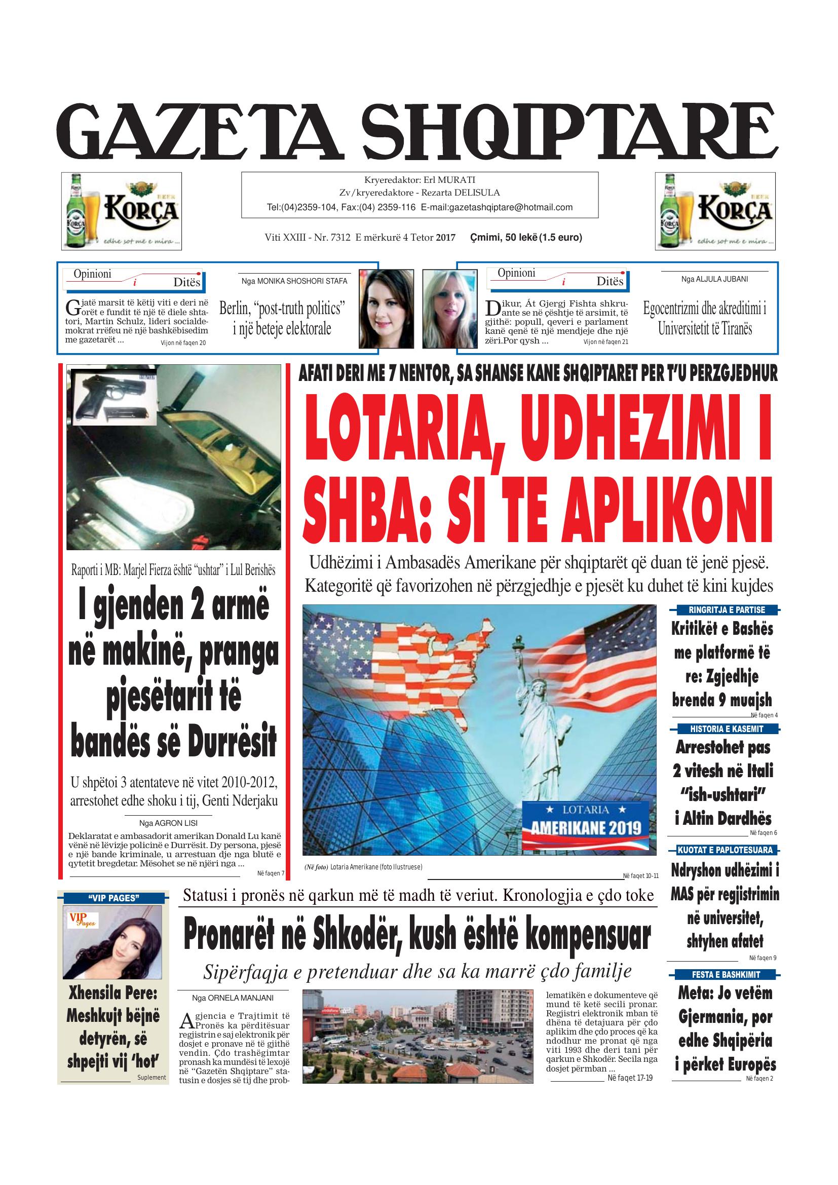 Gazeta Shqiptare 2017-10-04