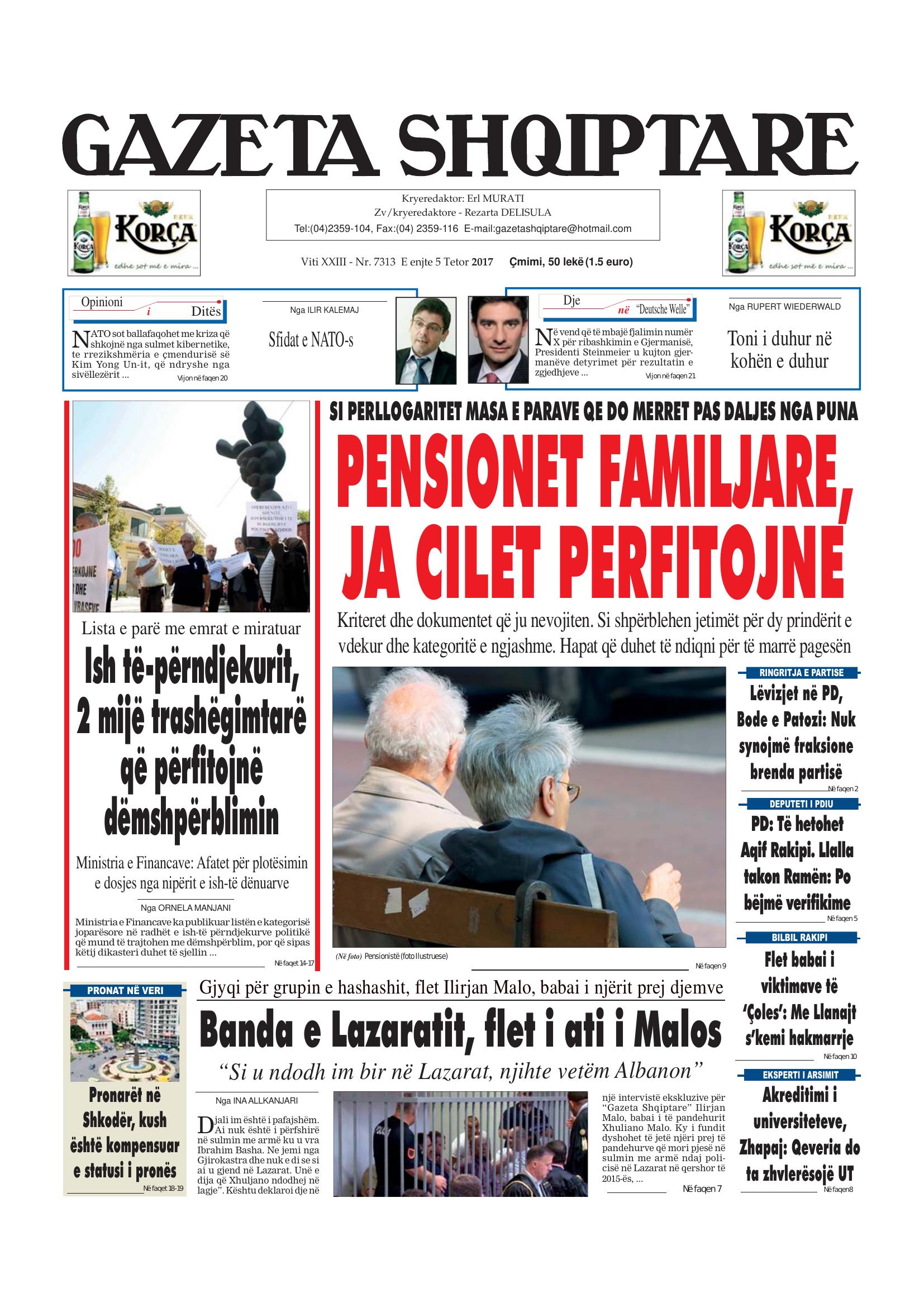 Gazeta Shqiptare 2017-10-05