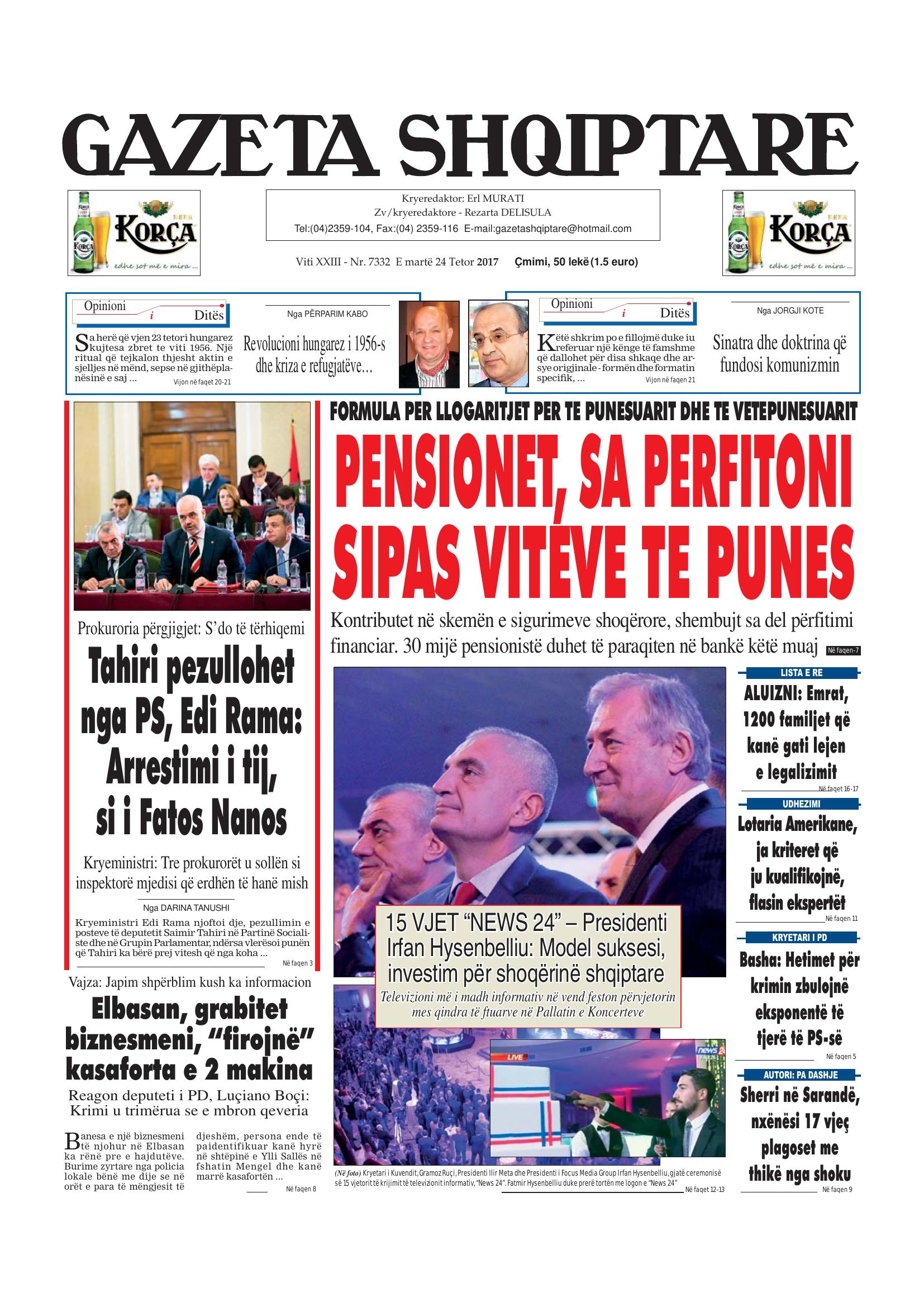 Gazeta Shqiptare 2017-10-24