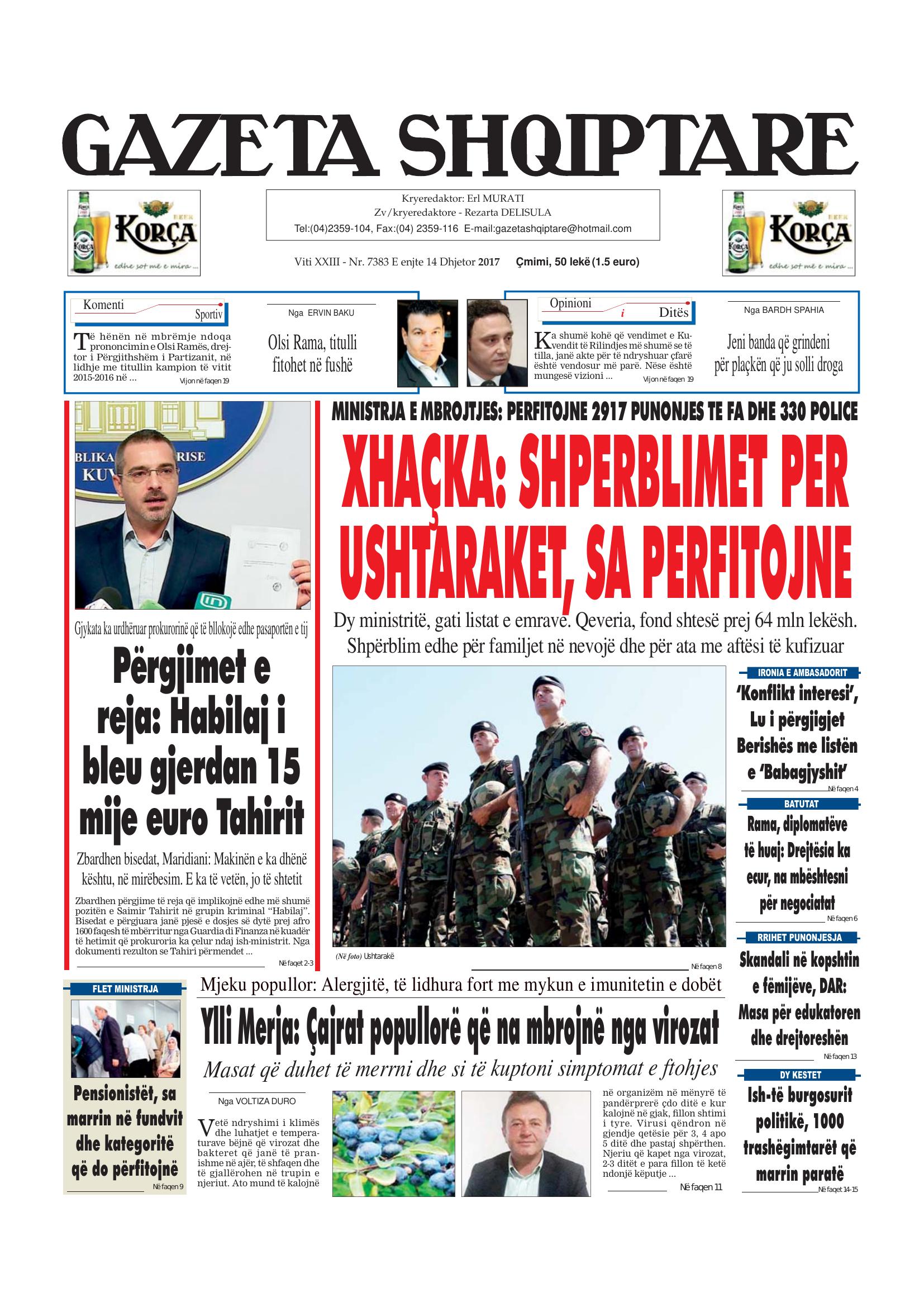 Gazeta Shqiptare 2017-12-14
