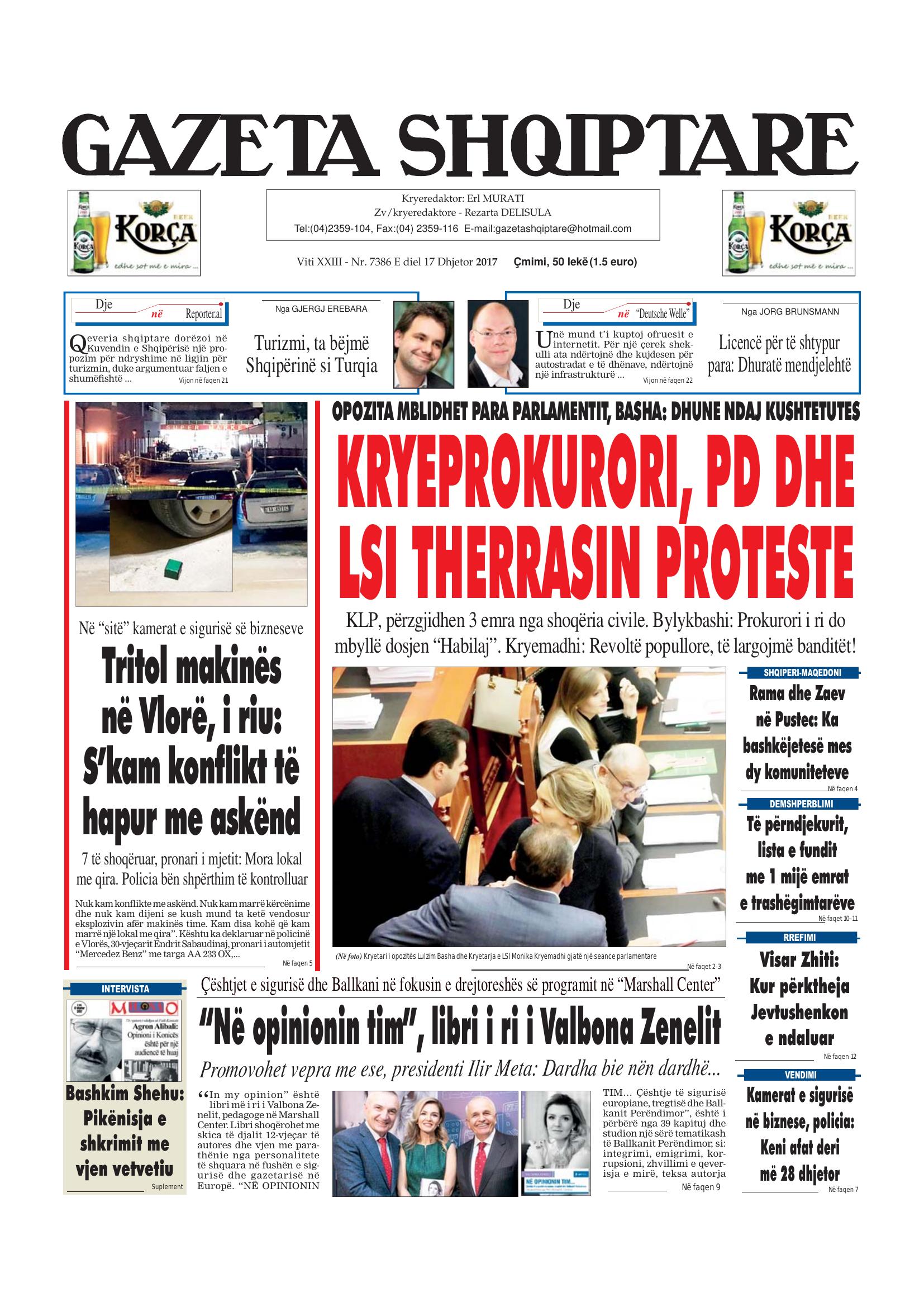Gazeta Shqiptare 2017-12-17