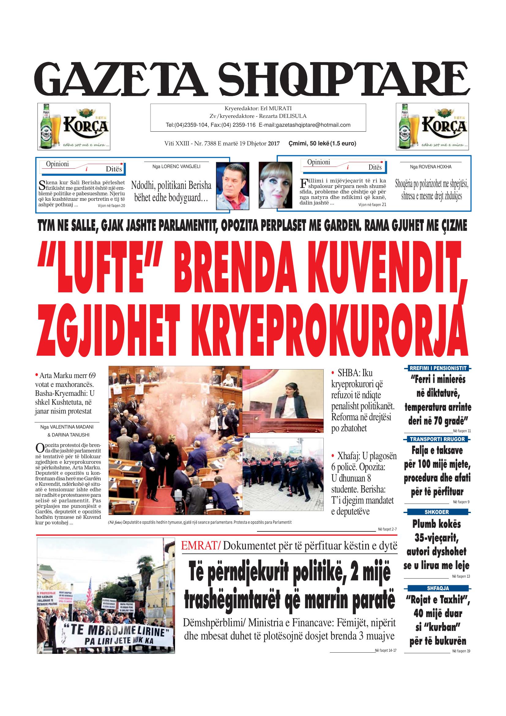 Gazeta Shqiptare 2017-12-19