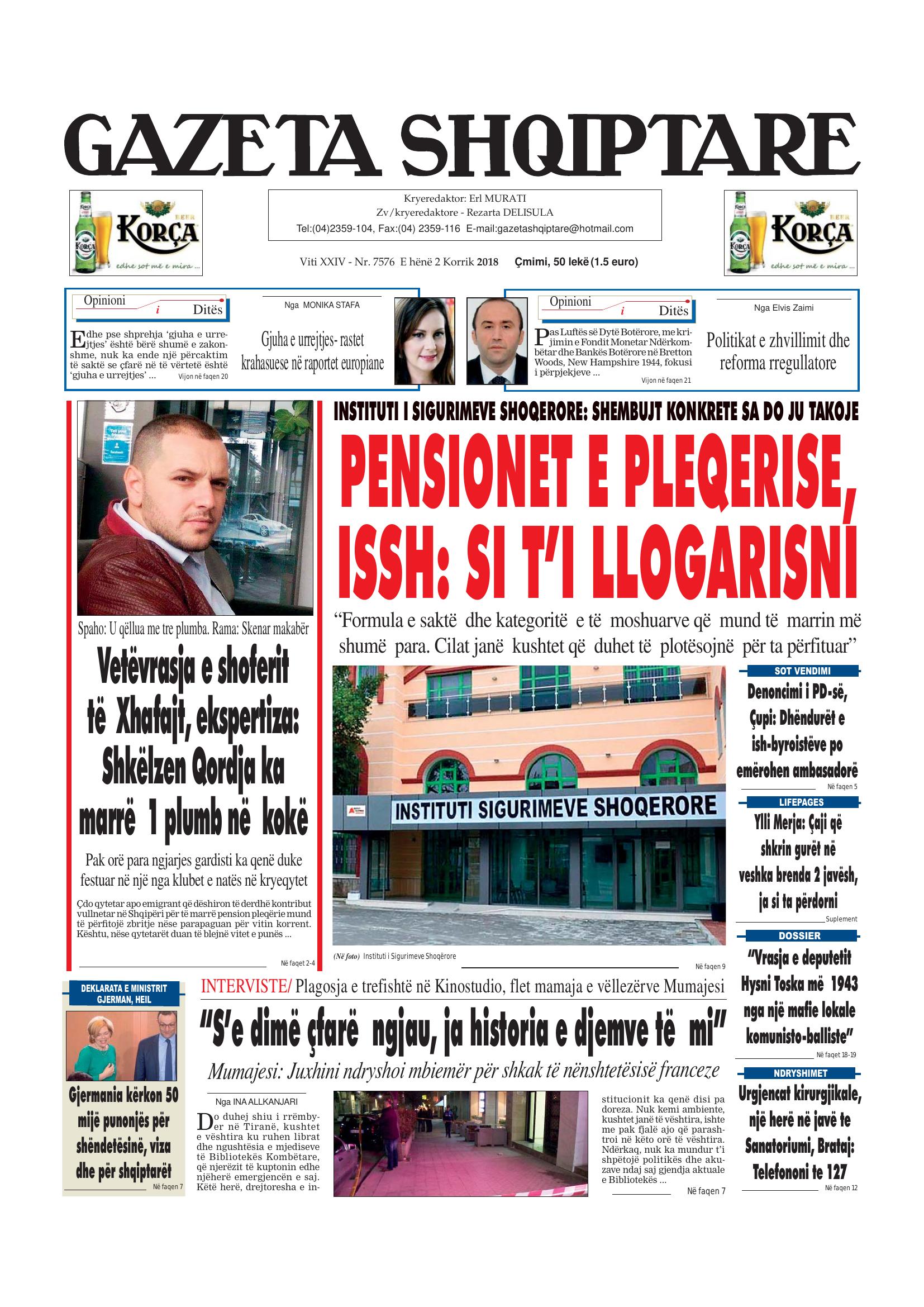 Gazeta Shqiptare 2018-07-02