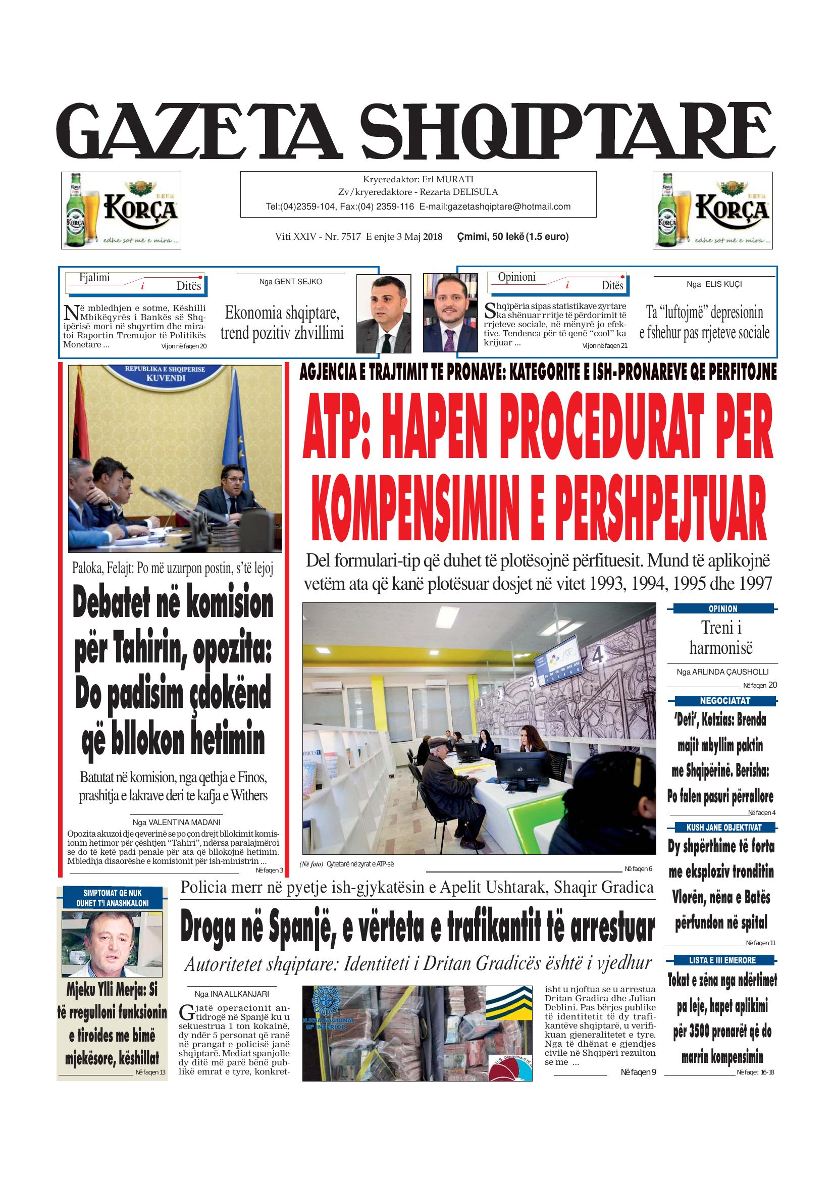 Gazeta Shqiptare 2018-05-03