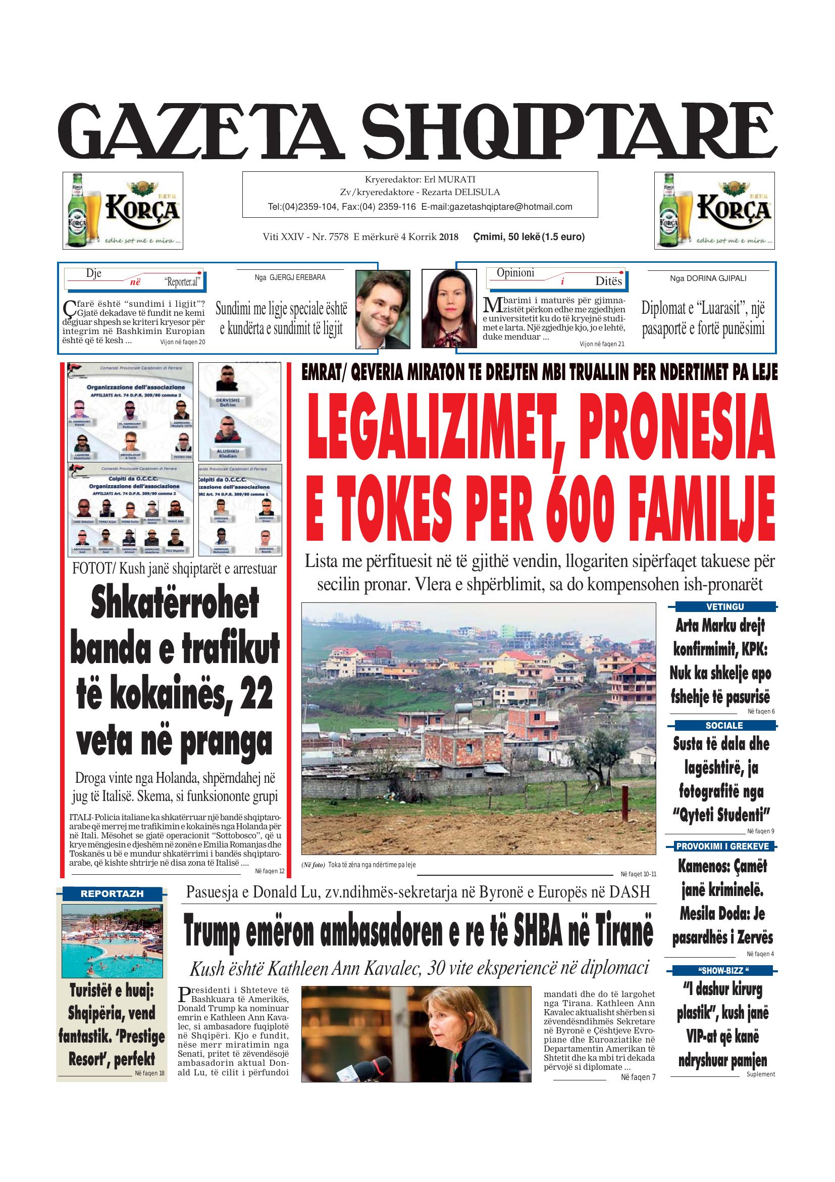 Gazeta Shqiptare 2018-07-04