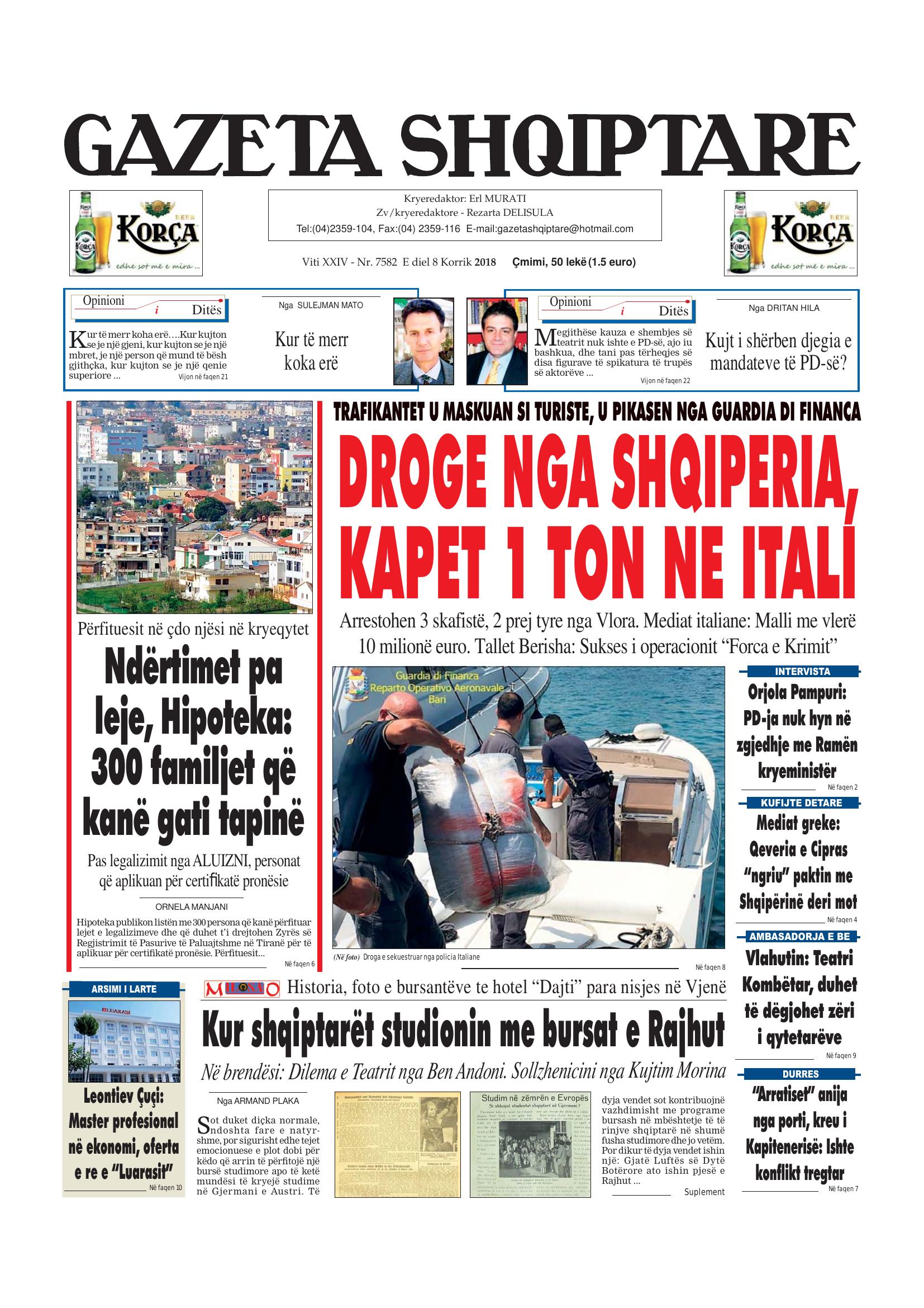 Gazeta Shqiptare 2018-07-08
