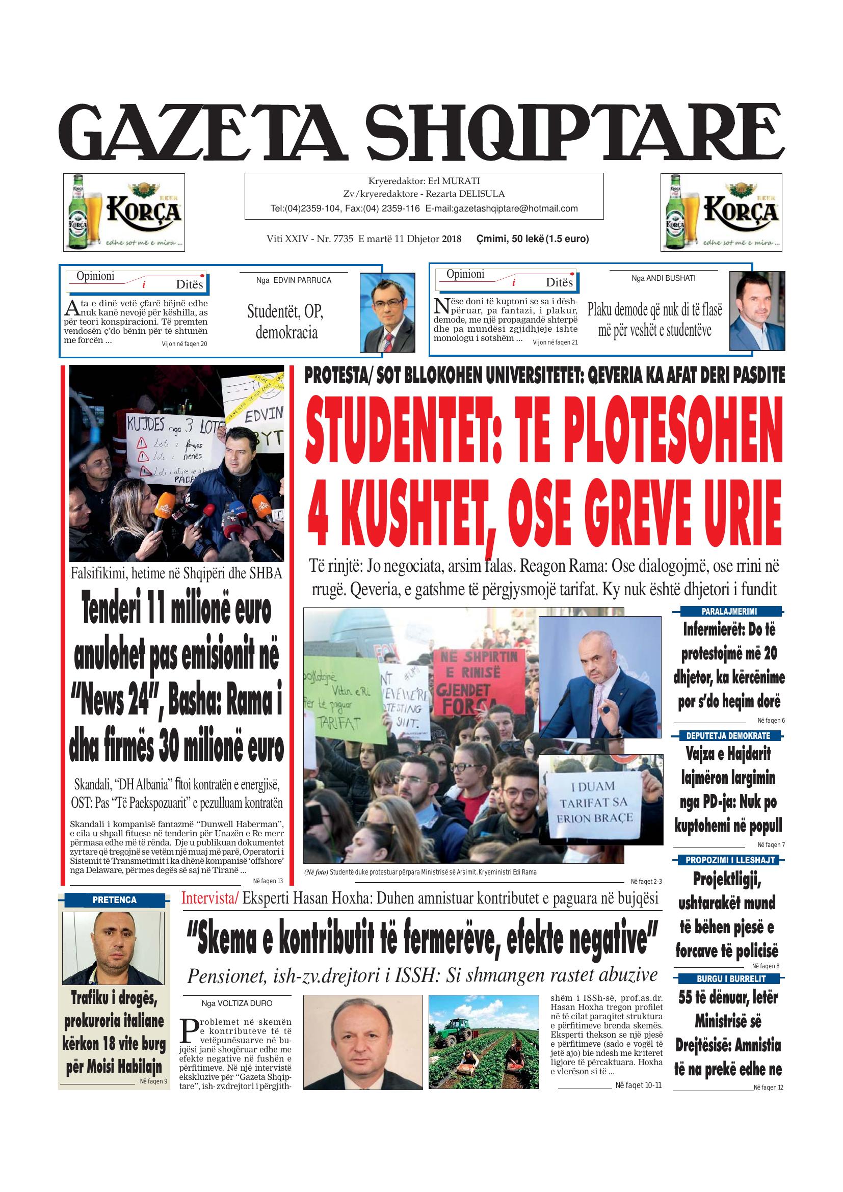 Gazeta Shqiptare 2018-12-11