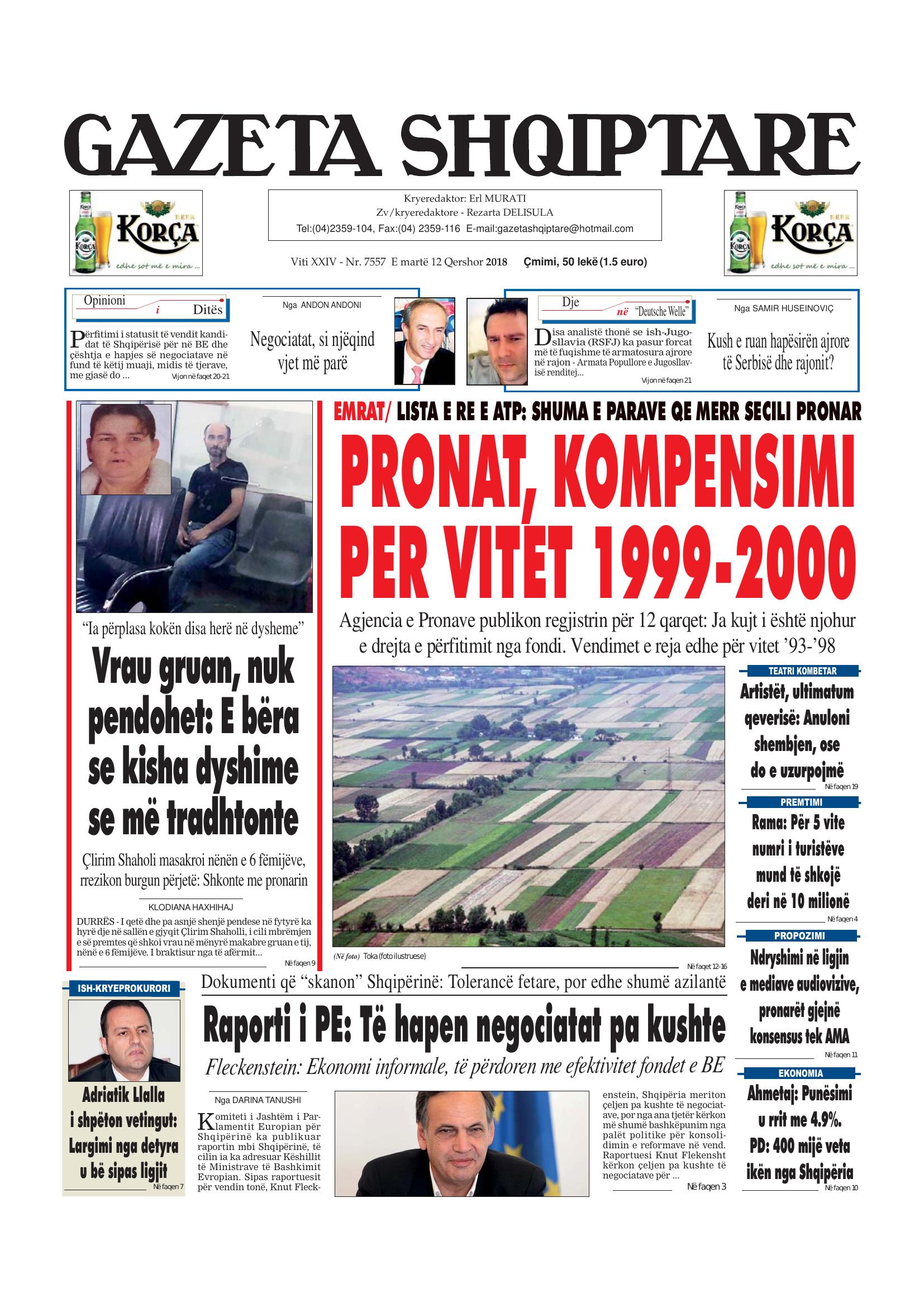 Gazeta Shqiptare 2018-06-12