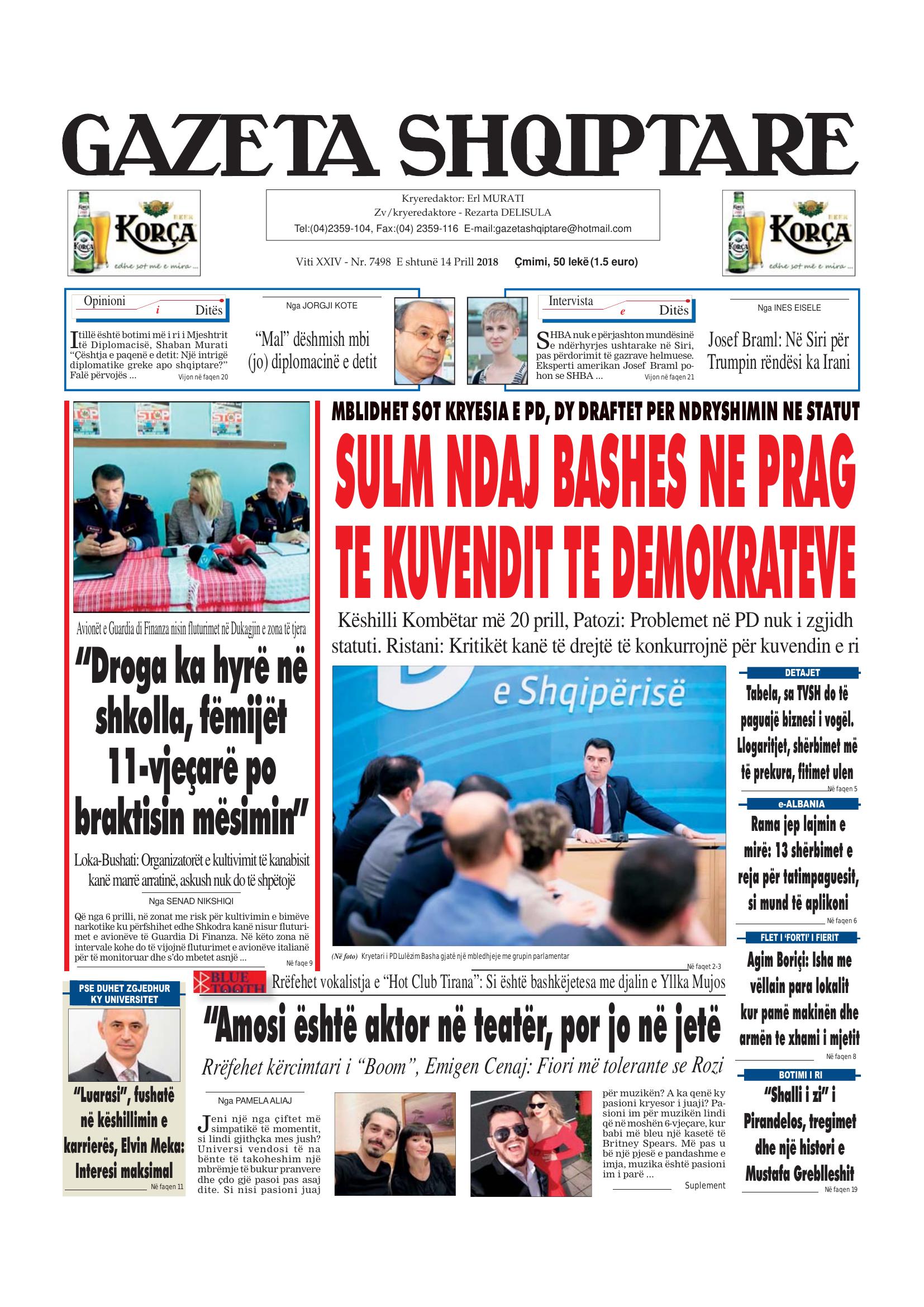 Gazeta Shqiptare 2018-04-14