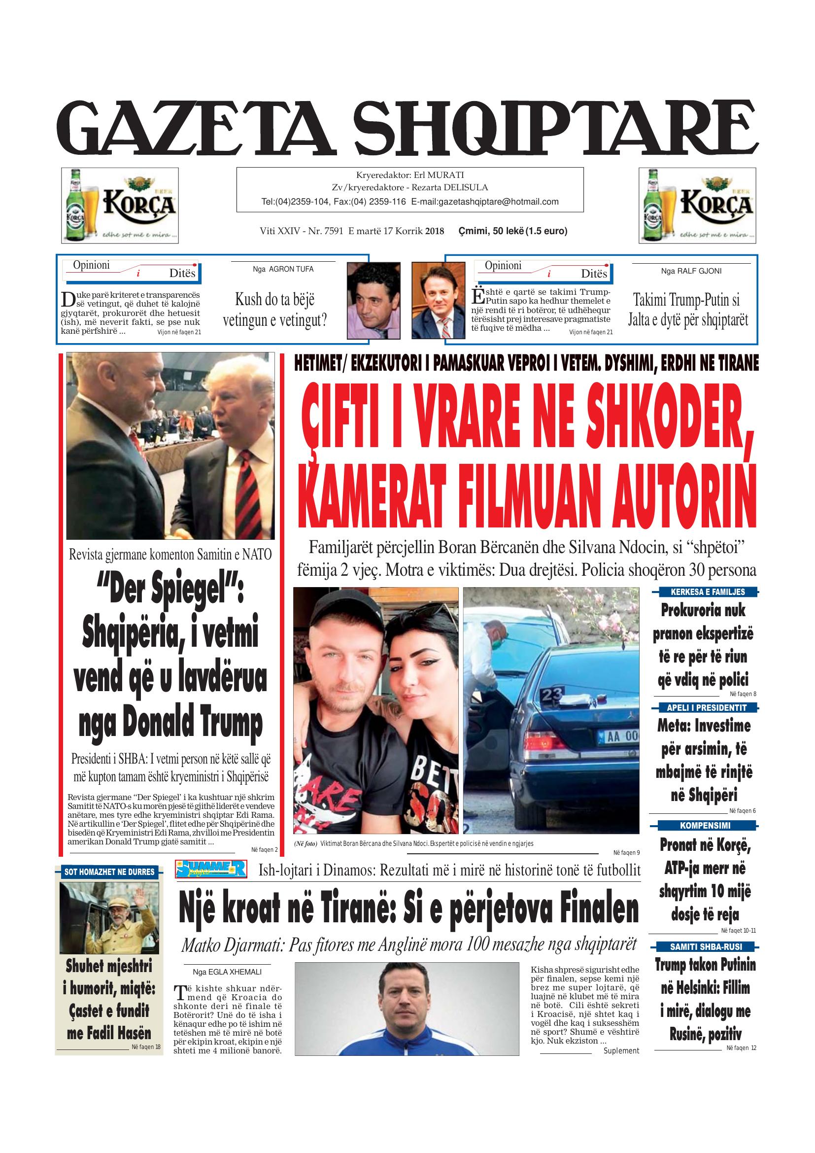 Gazeta Shqiptare 2018-07-17