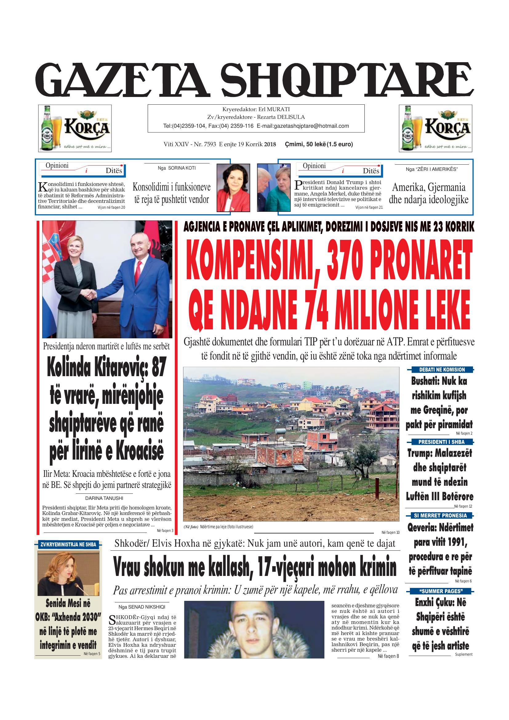 Gazeta Shqiptare 2018-07-19