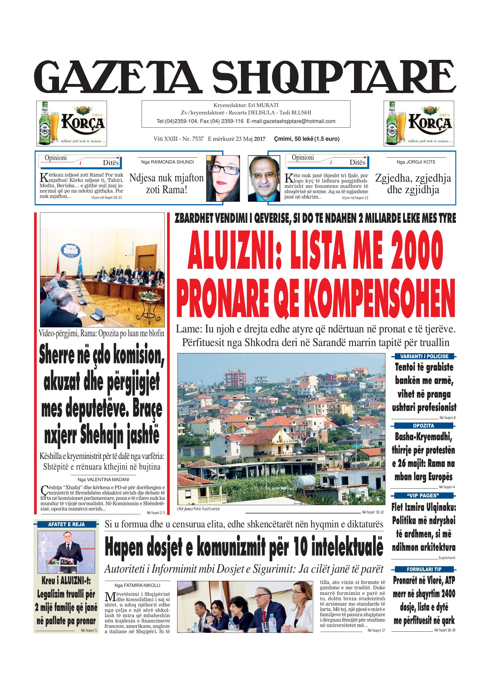 Gazeta Shqiptare 2017-05-23
