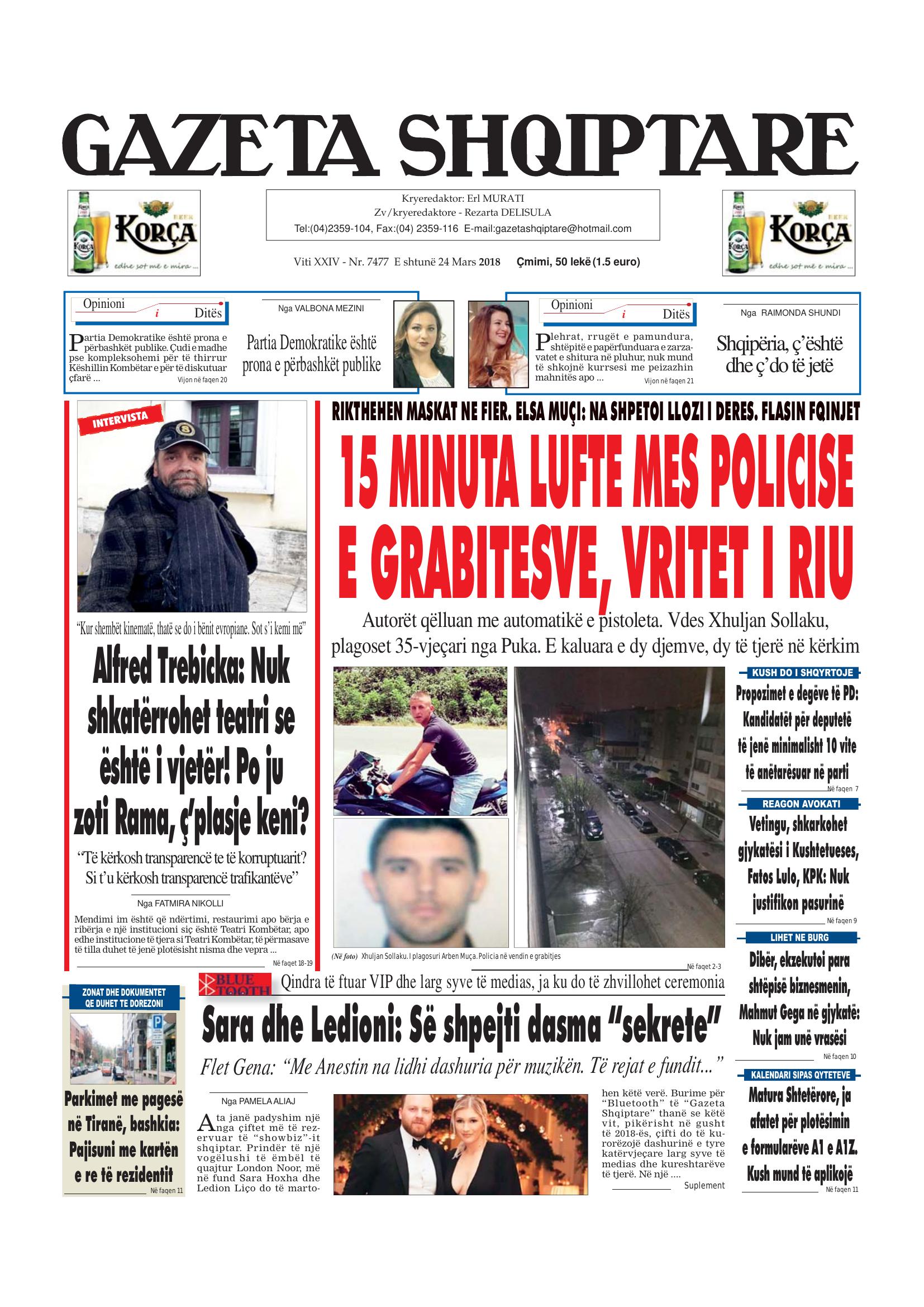 Gazeta Shqiptare 2018-03-24