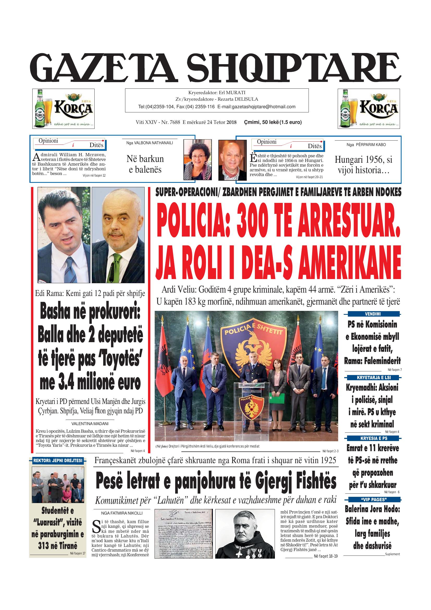 Gazeta Shqiptare 2018-10-24