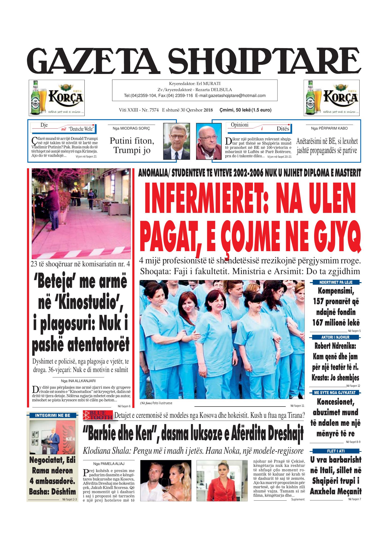 Gazeta Shqiptare 2018-06-30