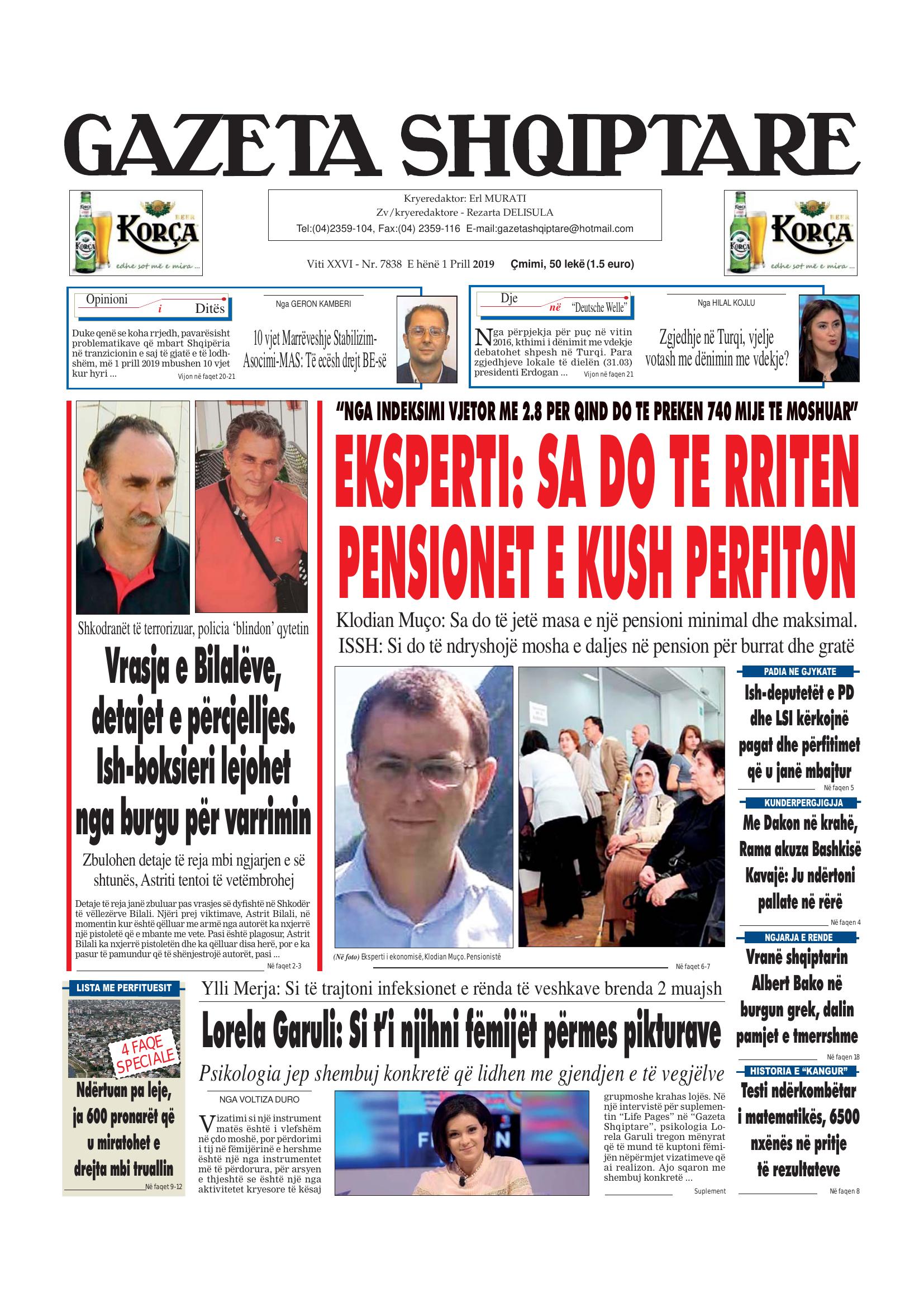Gazeta Shqiptare 2019-04-01