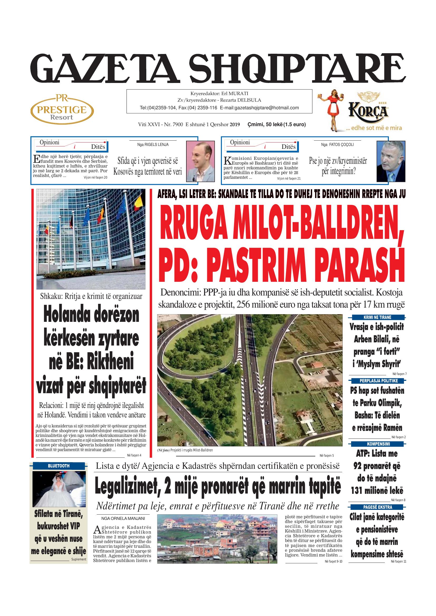 Gazeta Shqiptare 2019-06-01