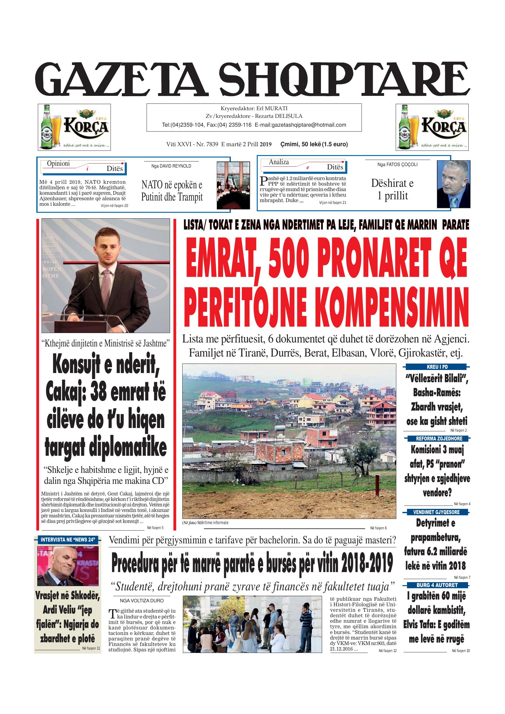 Gazeta Shqiptare 2019-04-02