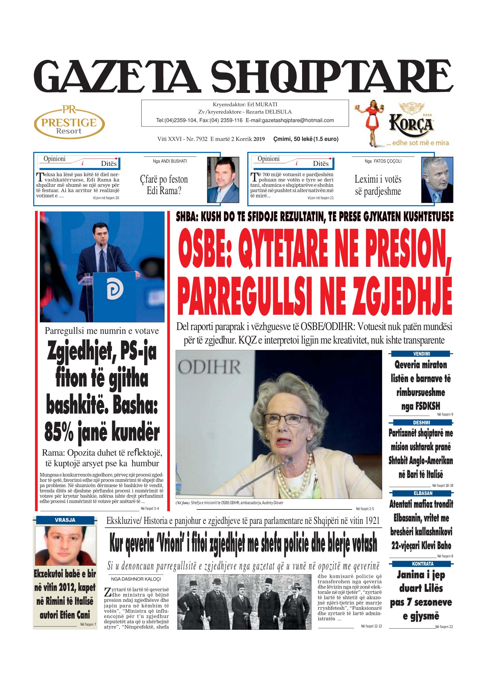 Gazeta Shqiptare 2019-07-02