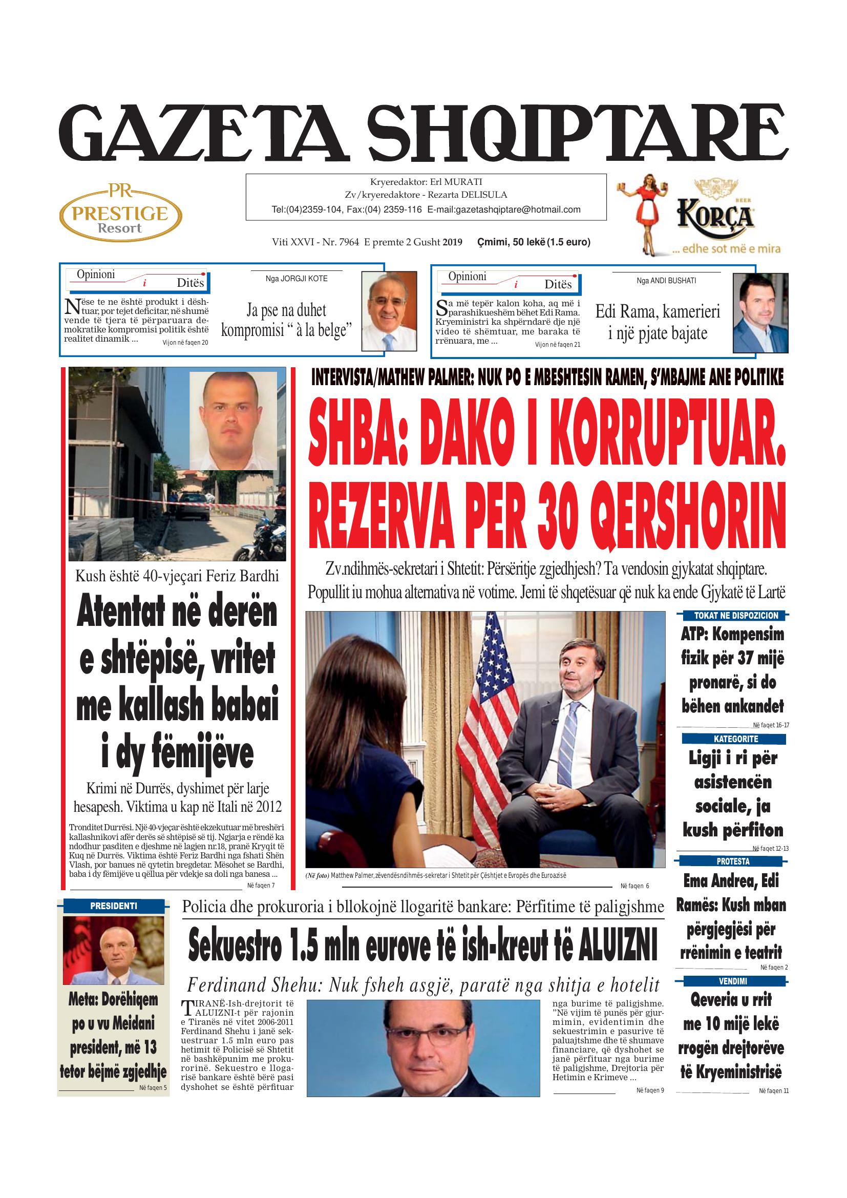 Gazeta Shqiptare 2019-08-02