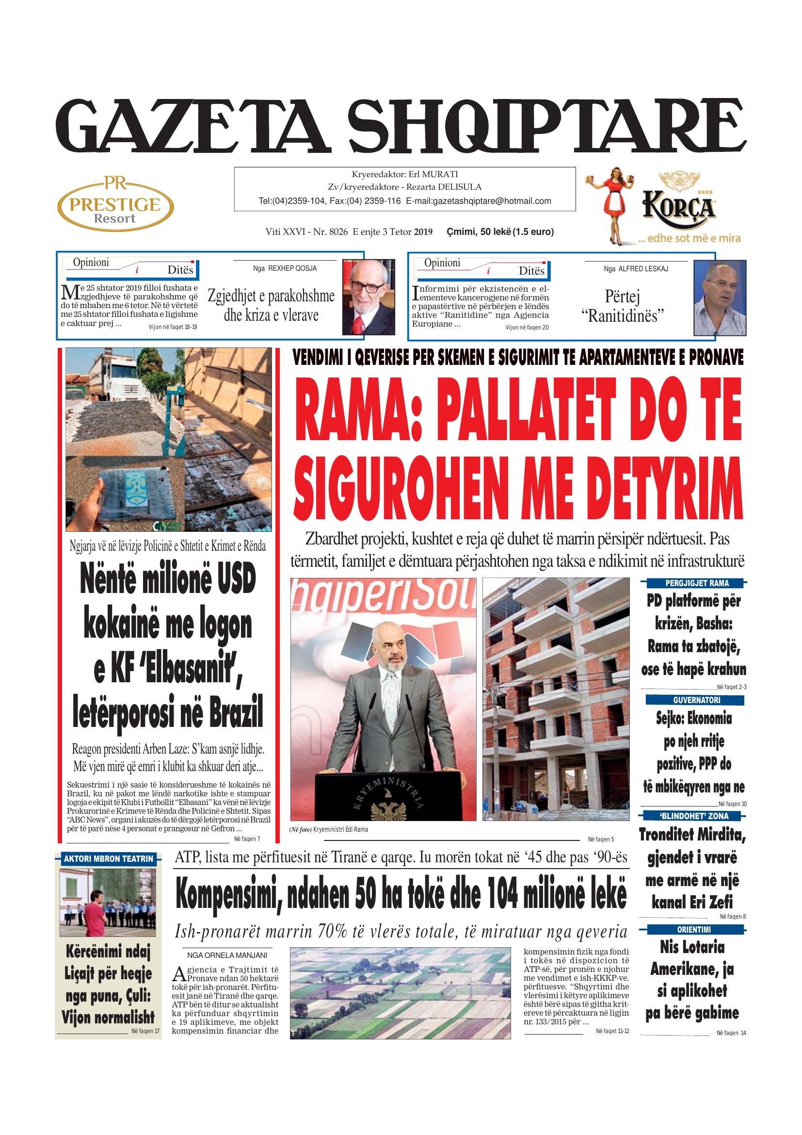 Gazeta Shqiptare 2019-10-03