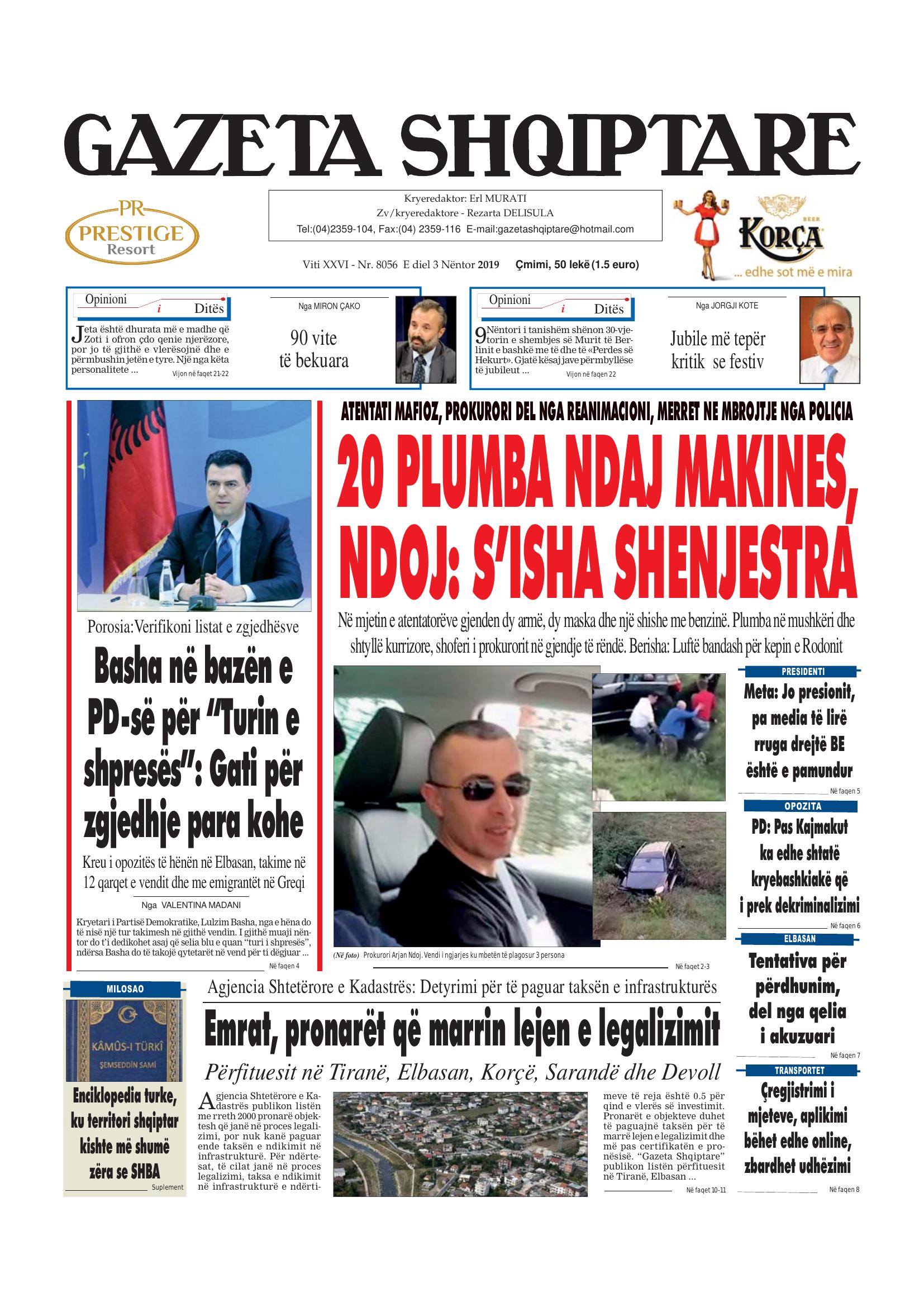Gazeta Shqiptare 2019-11-03