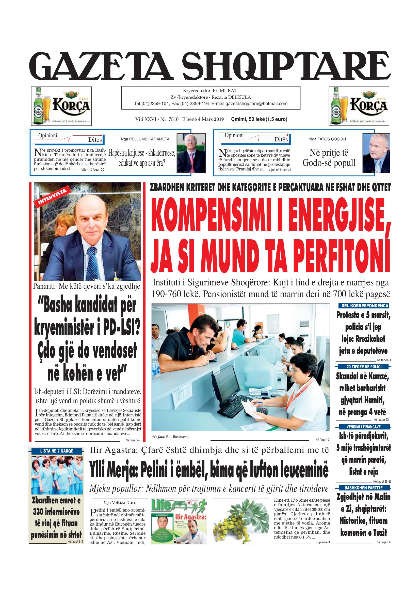 Gazeta Shqiptare 2019-03-04