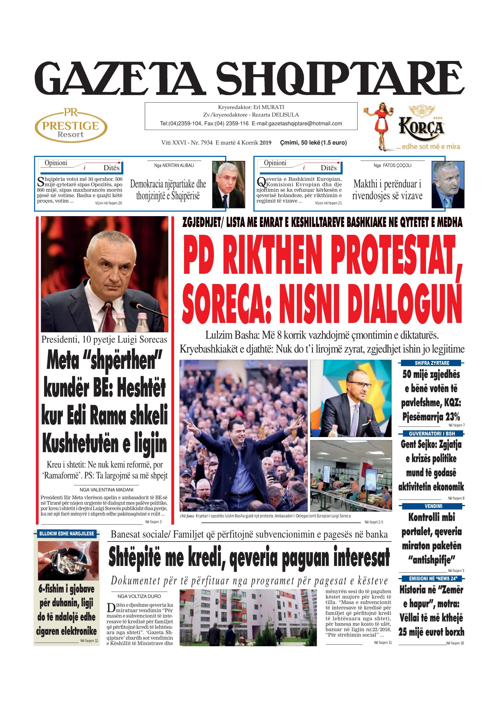 Gazeta Shqiptare 2019-07-04