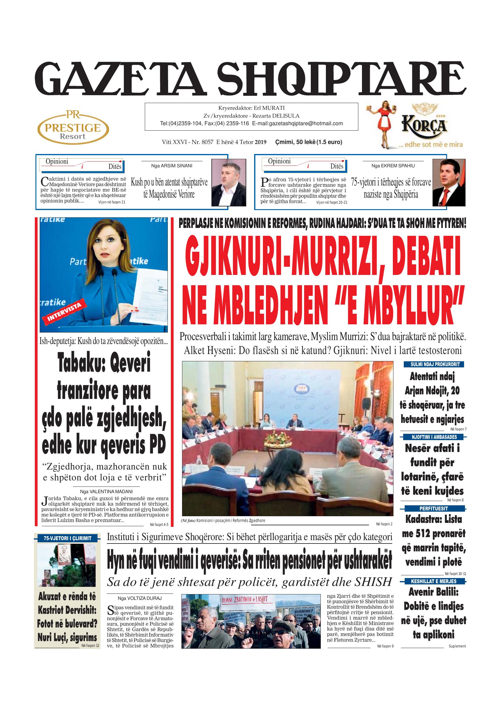 Gazeta Shqiptare 2019-10-04