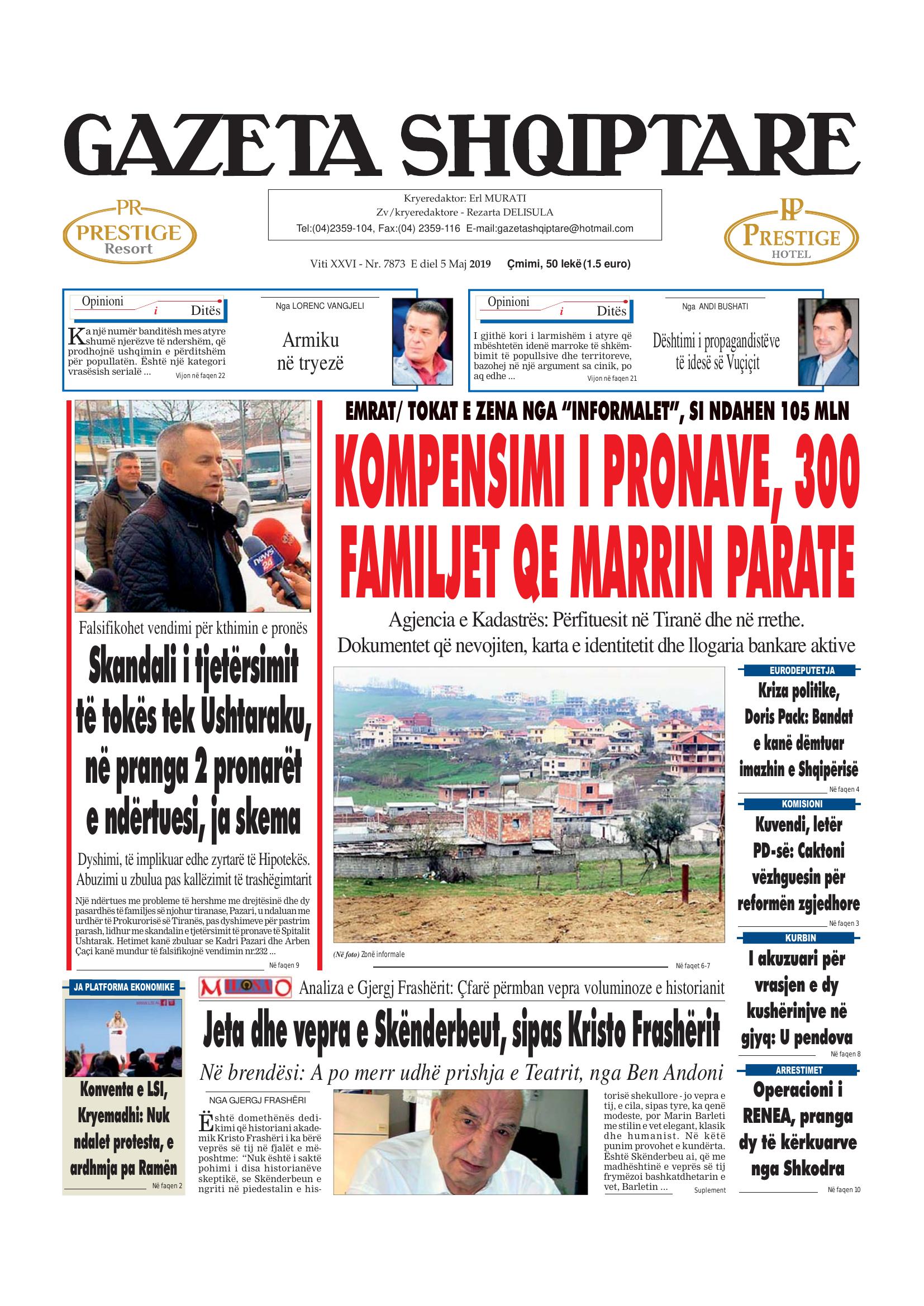 Gazeta Shqiptare 2019-05-05
