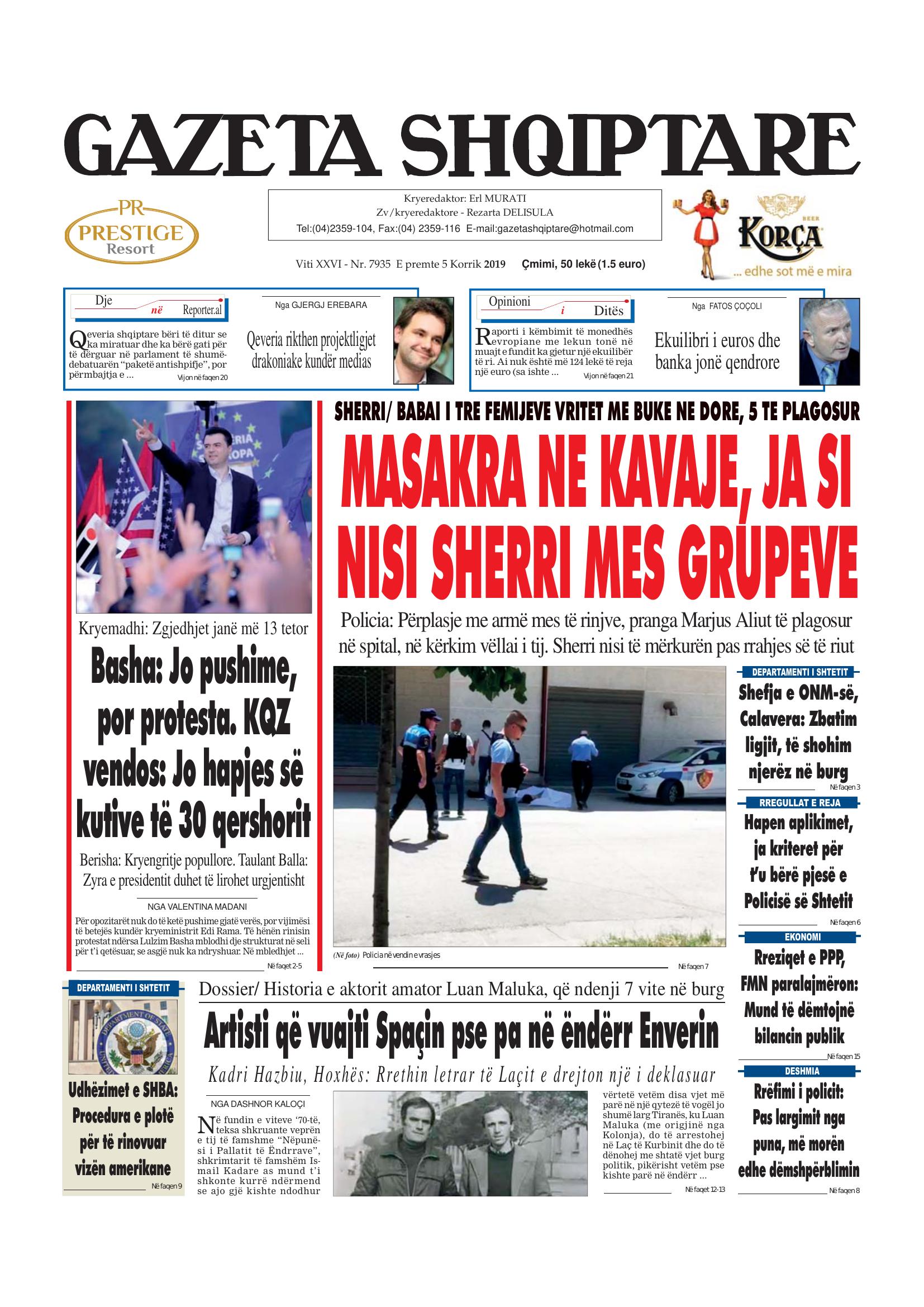 Gazeta Shqiptare 2019-07-05