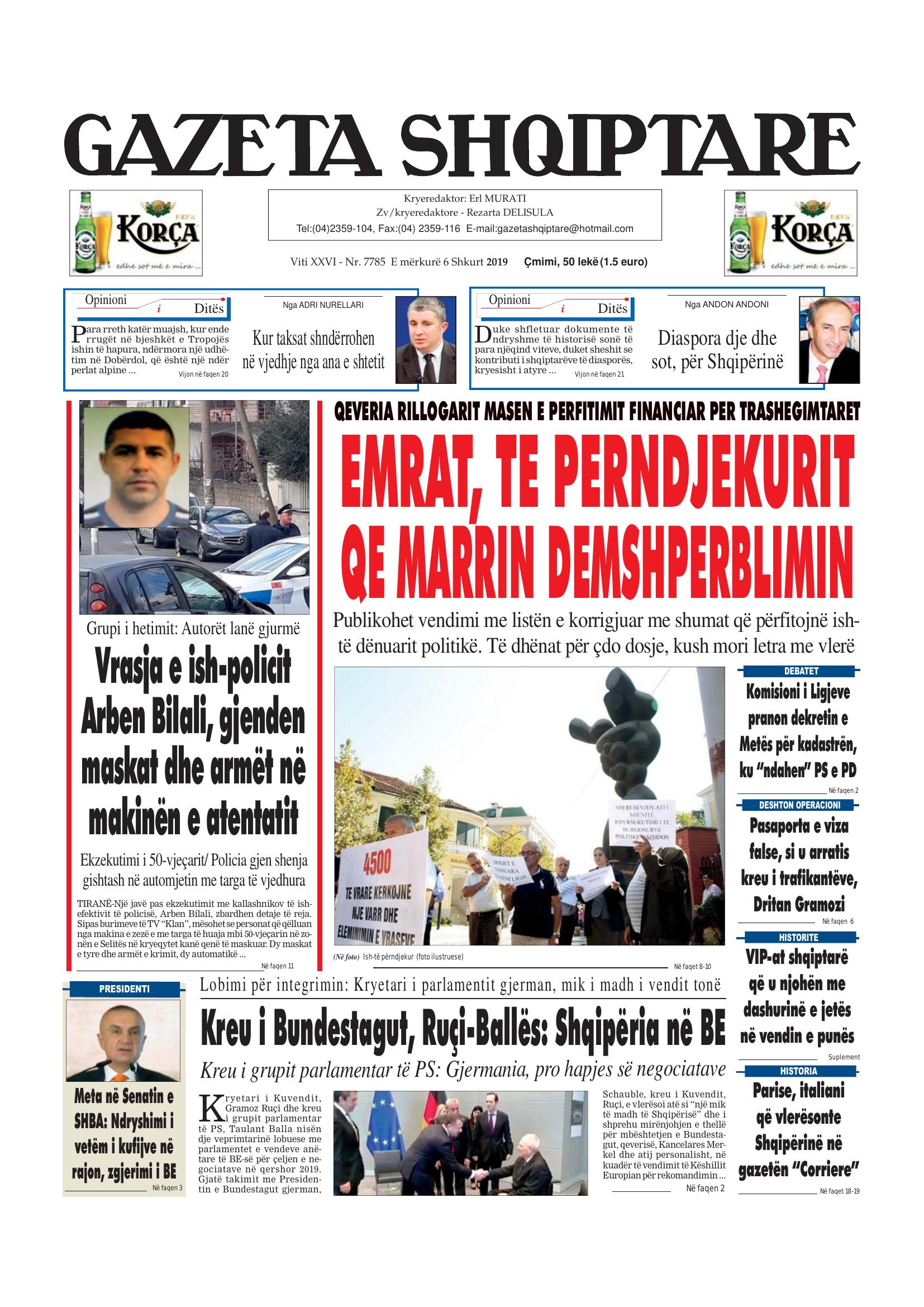 Gazeta Shqiptare 2019-02-06