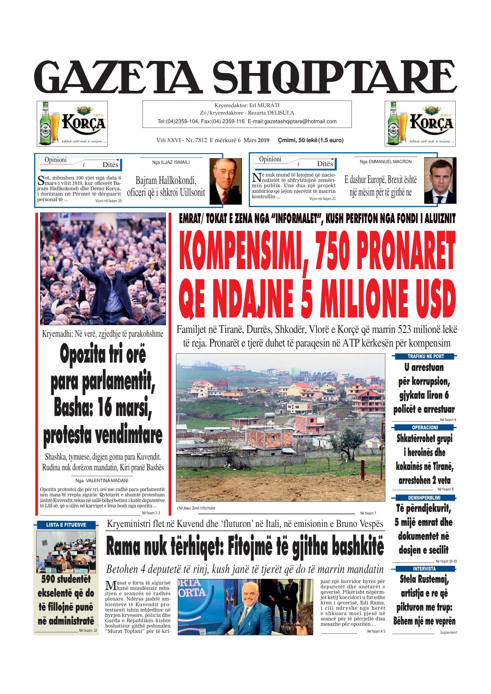 Gazeta Shqiptare 2019-03-06