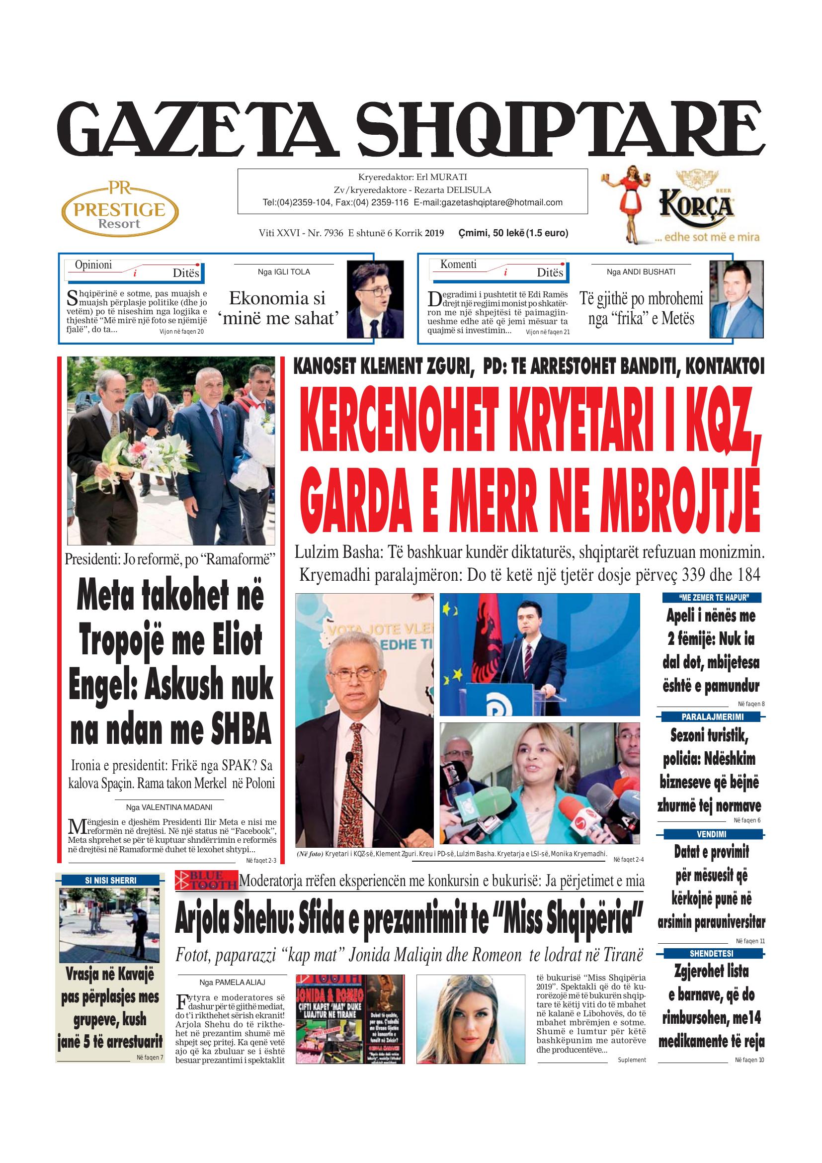 Gazeta Shqiptare 2019-07-06