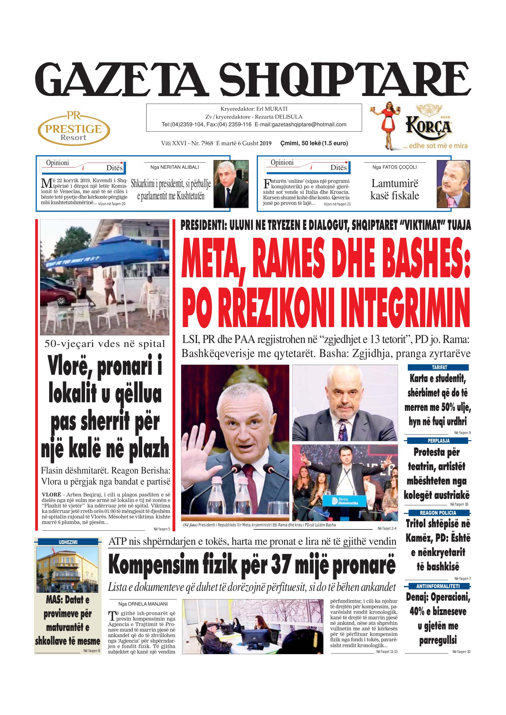Gazeta Shqiptare 2019-08-06