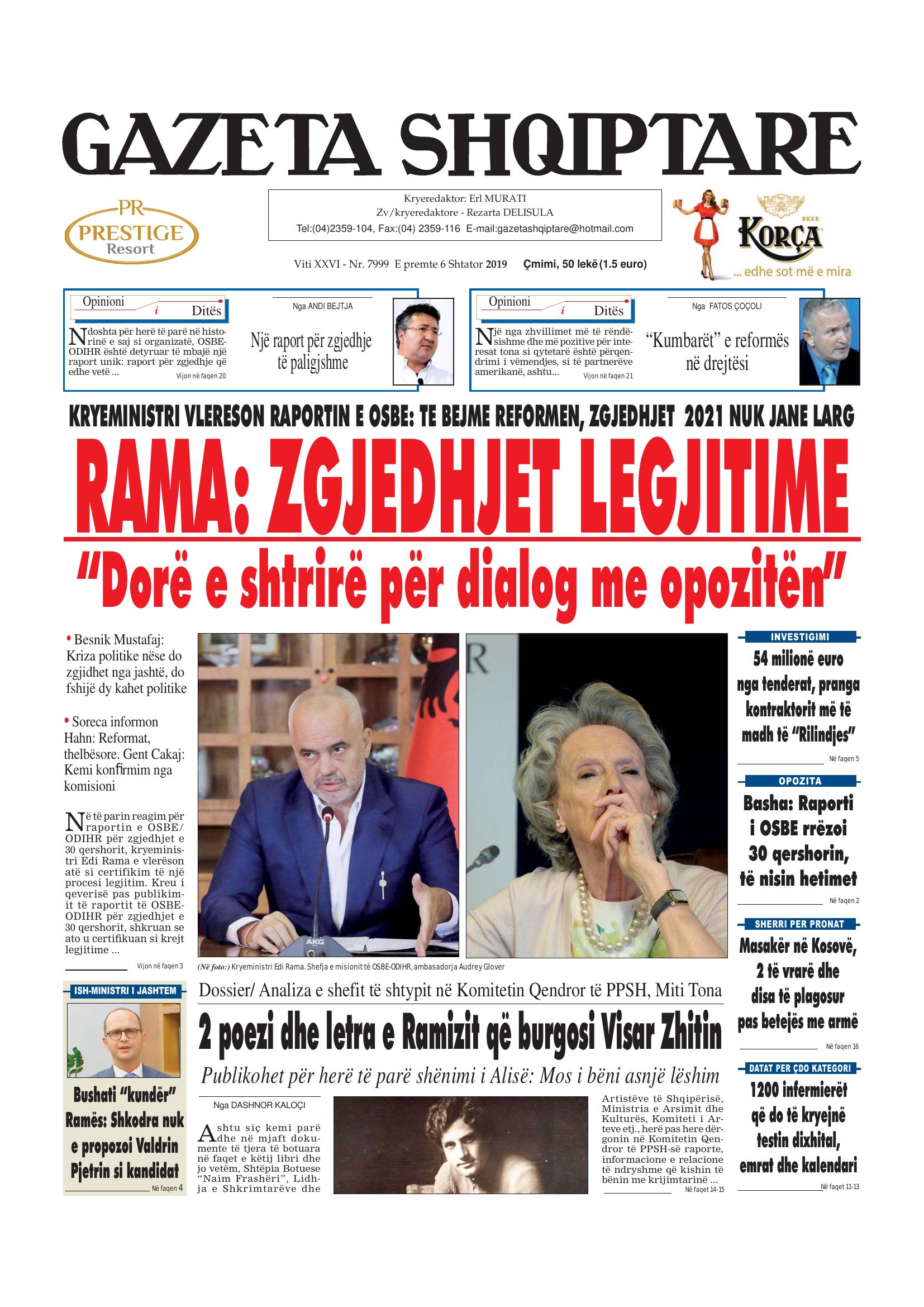 Gazeta Shqiptare 2019-09-06