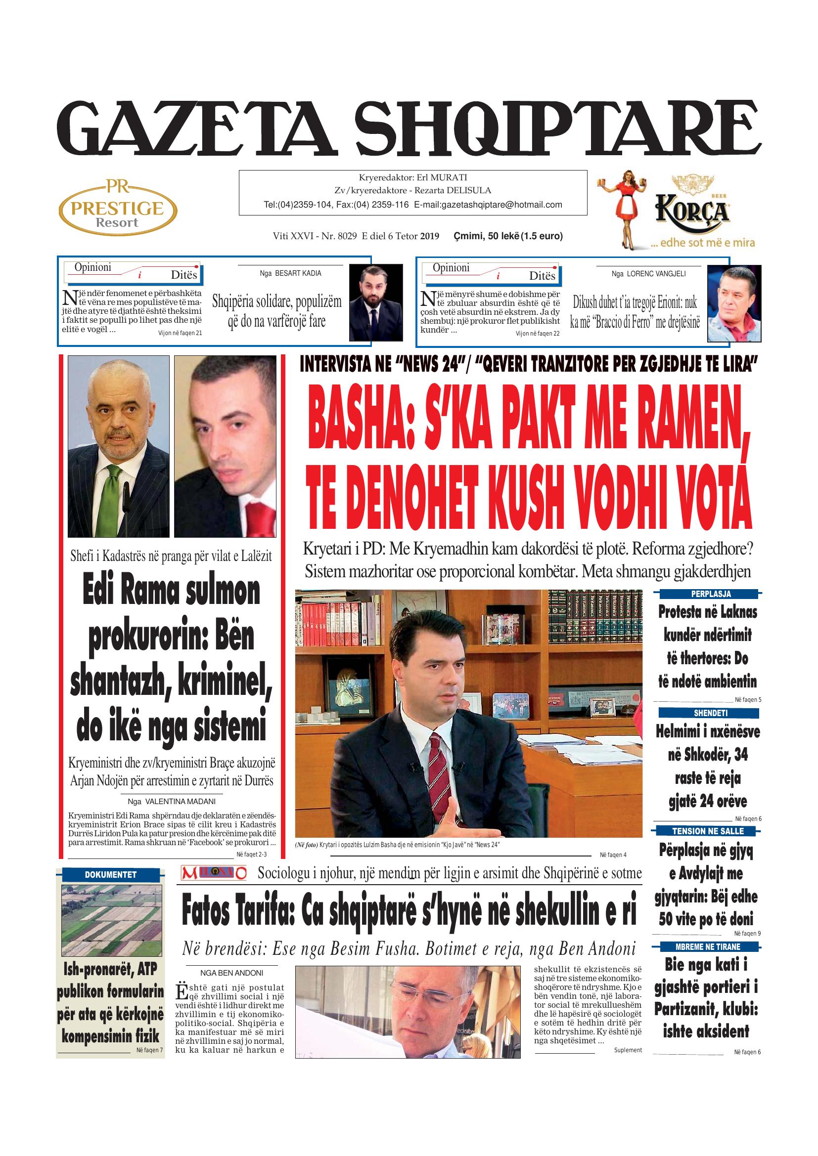 Gazeta Shqiptare 2019-10-06