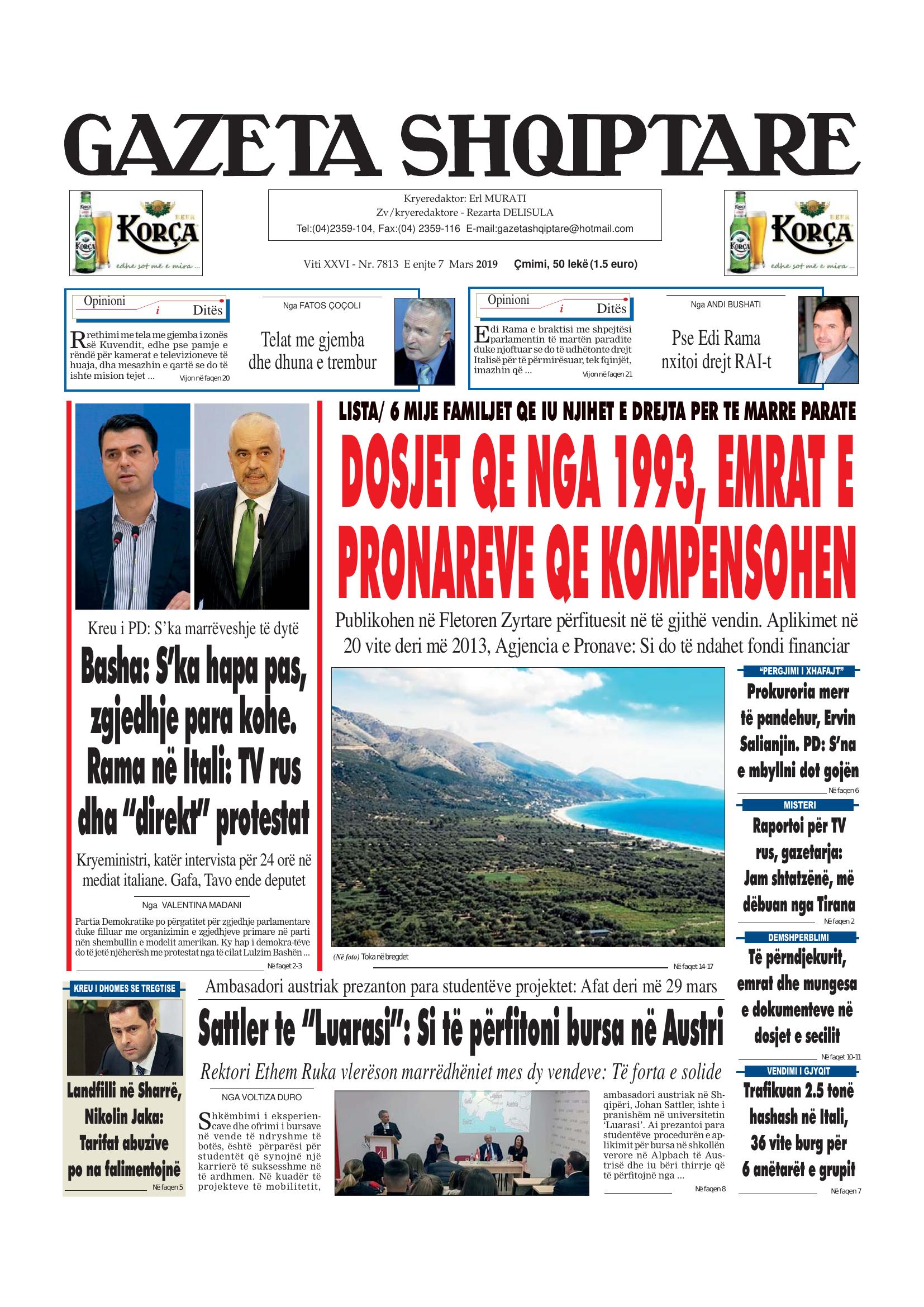 Gazeta Shqiptare 2019-03-07