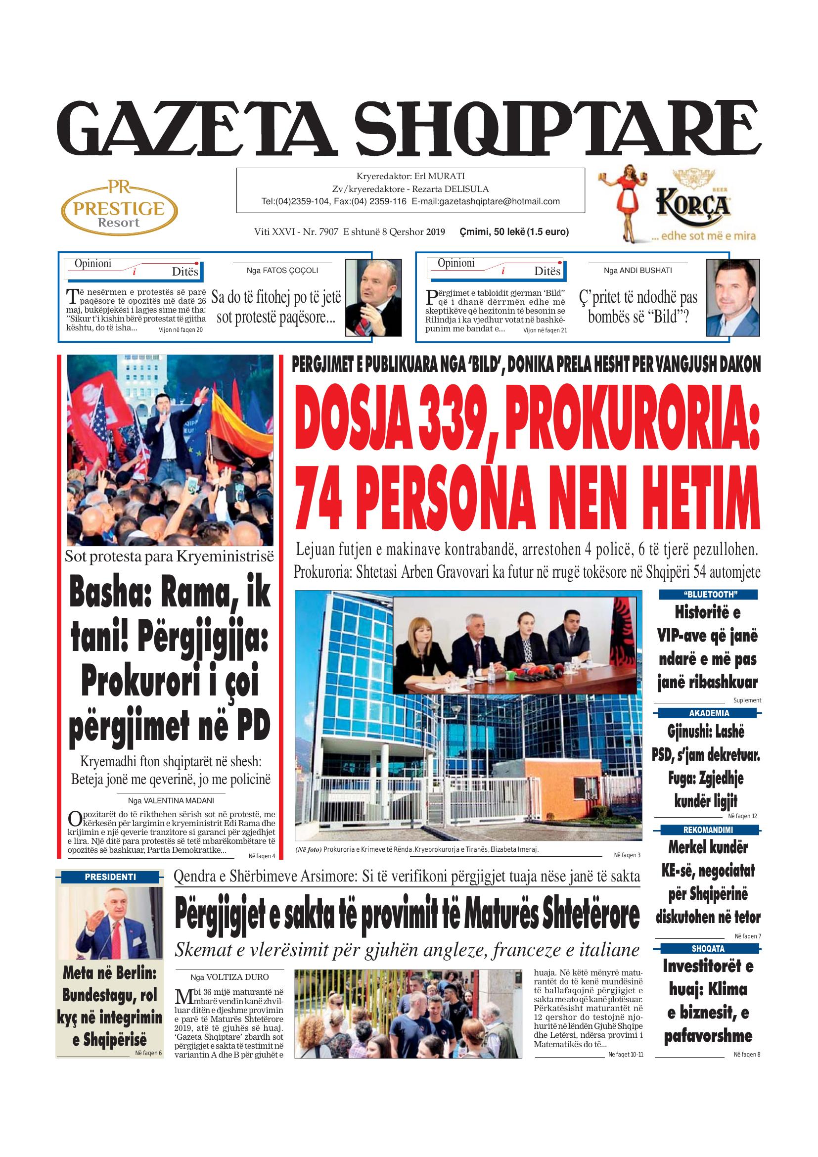 Gazeta Shqiptare 2019-06-08