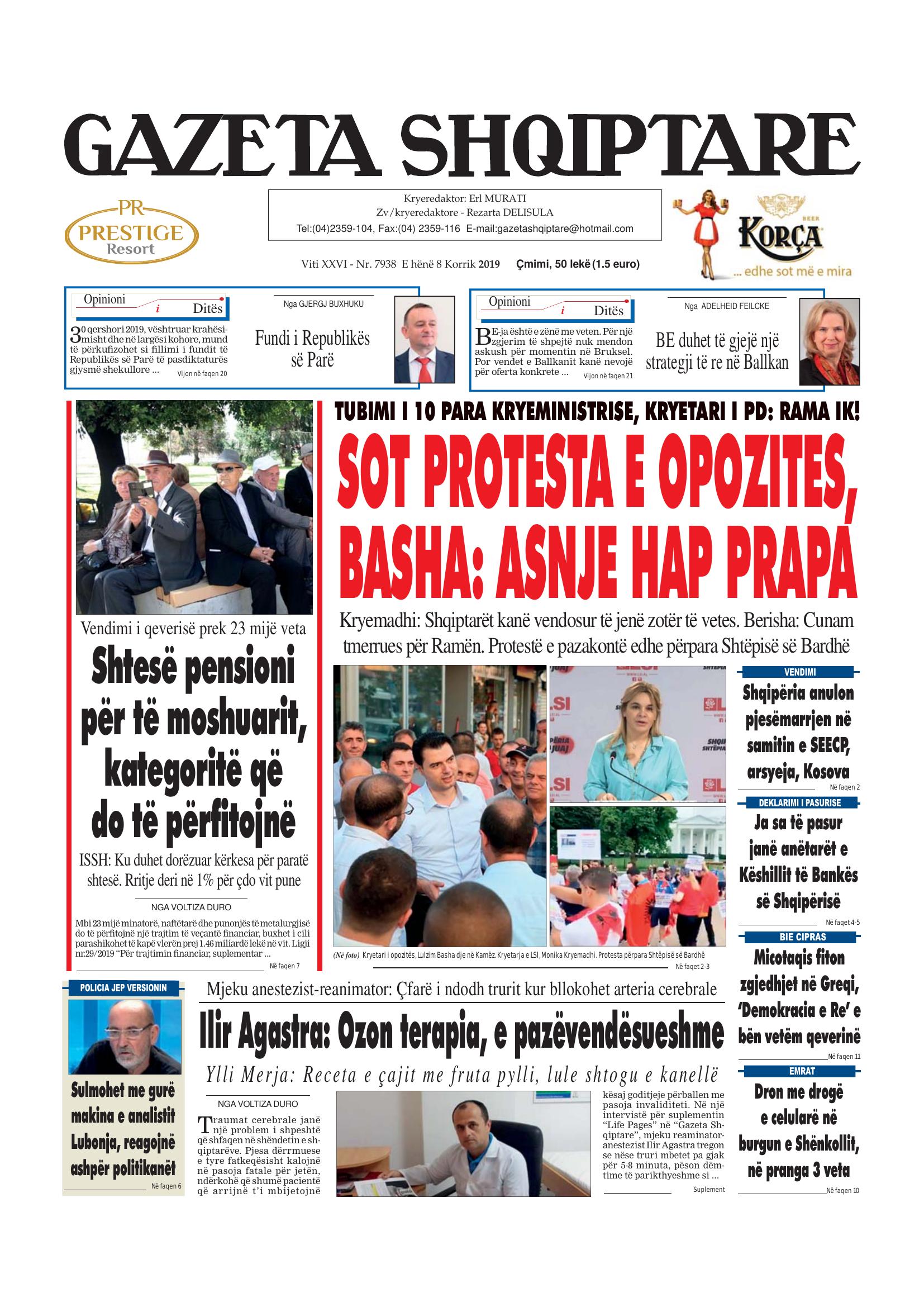 Gazeta Shqiptare 2019-07-08